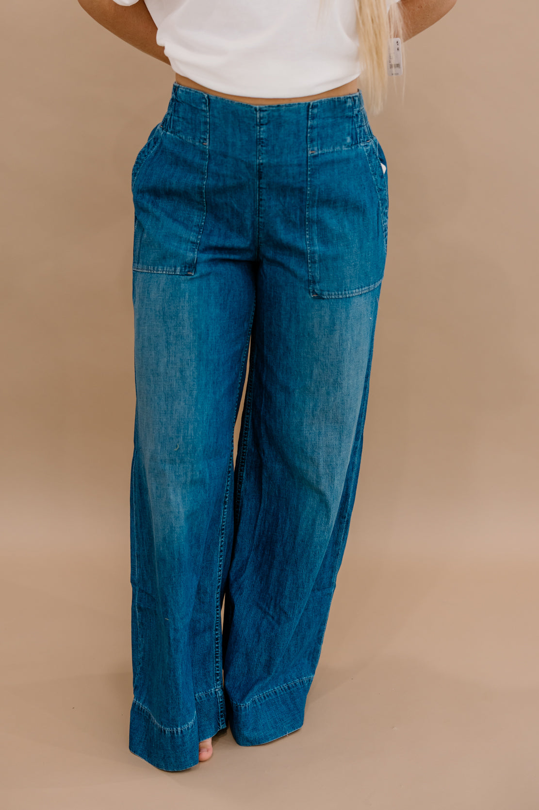 We The Free Breezy Denim Pull On Jeans | Cobalt