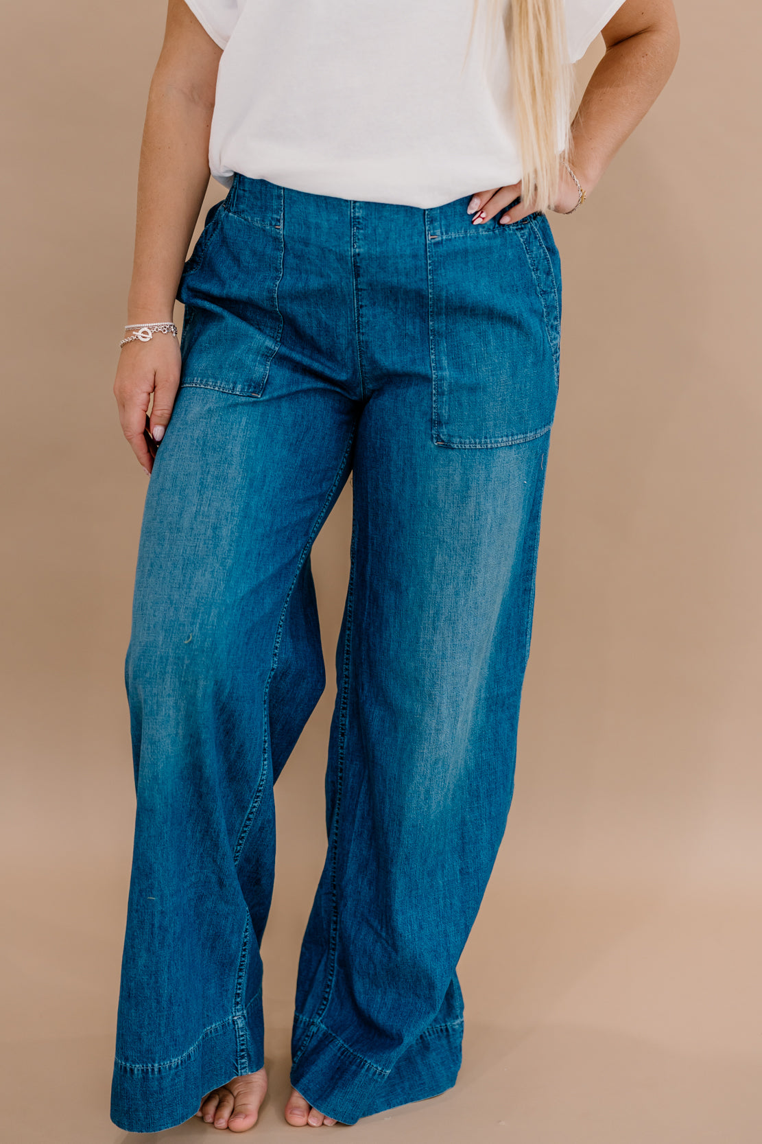 We The Free Breezy Denim Pull On Jeans | Cobalt