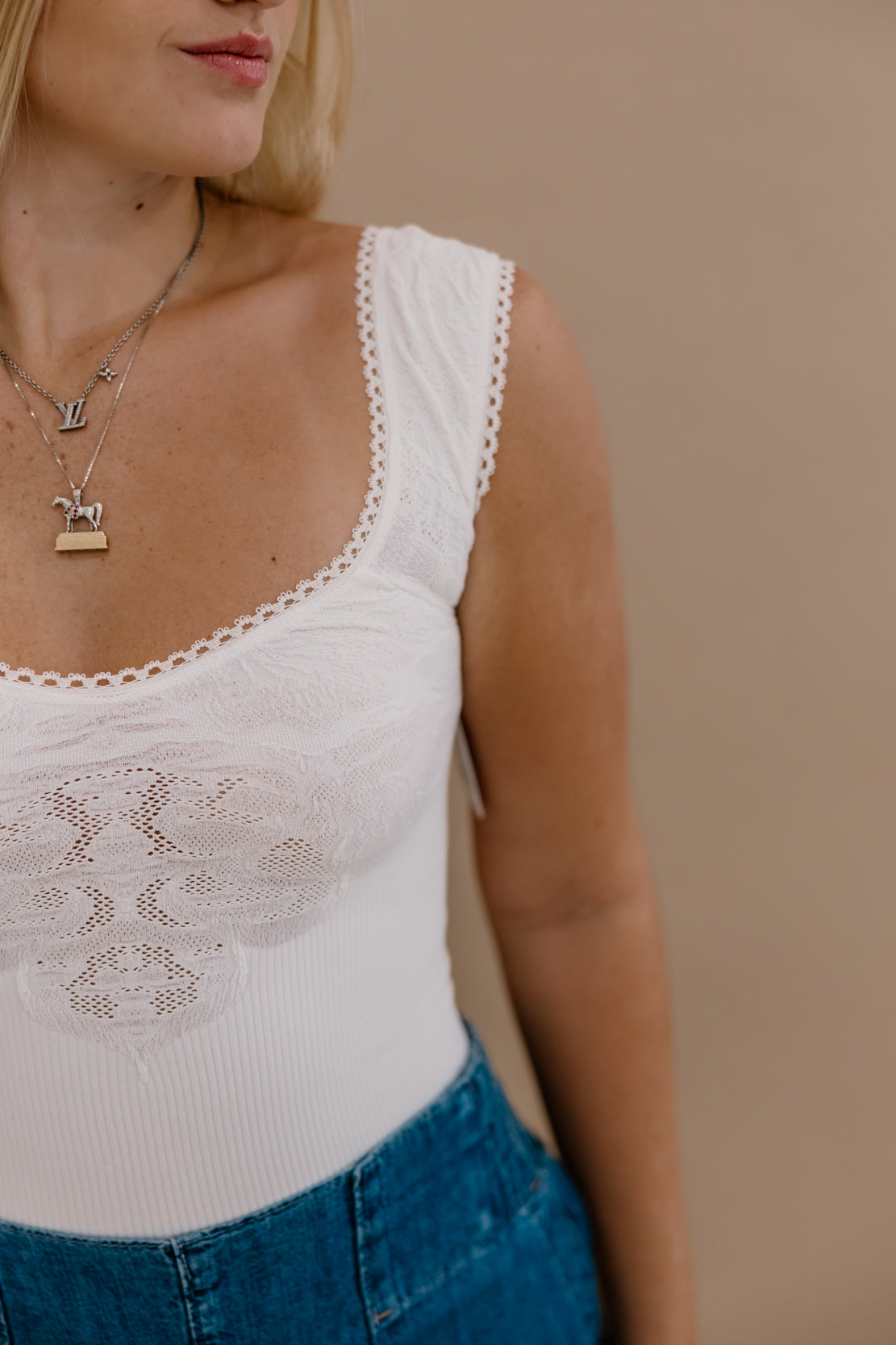 Pretty Please Crop Top | Clean Ivory
