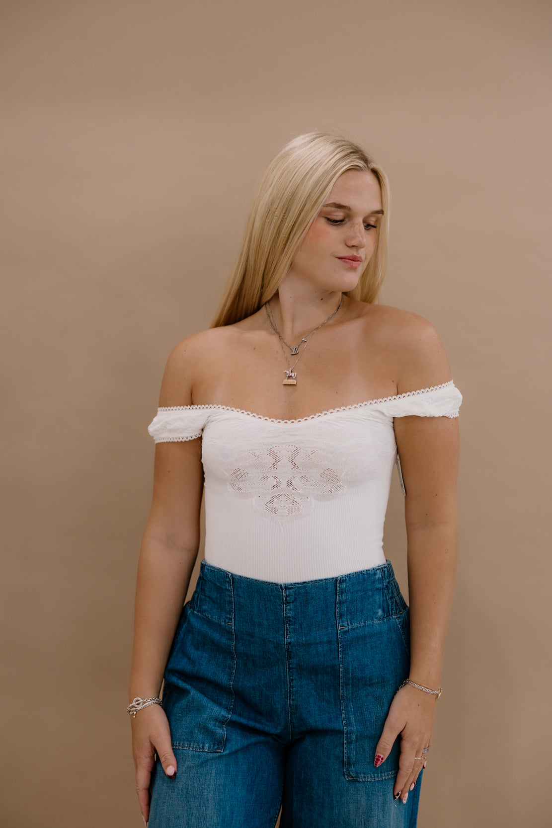 Pretty Please Crop Top | Clean Ivory