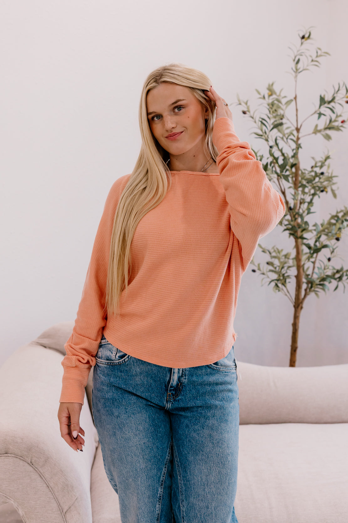 We The Free Jess Long Sleeve | Coral Kiss