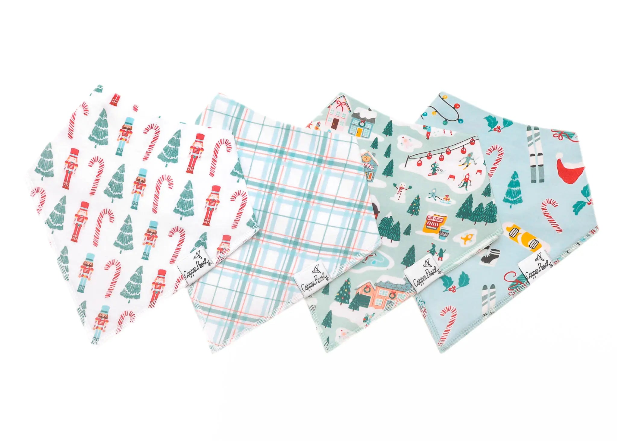 Copper Pearl Bandana Bib Set | Nicholas