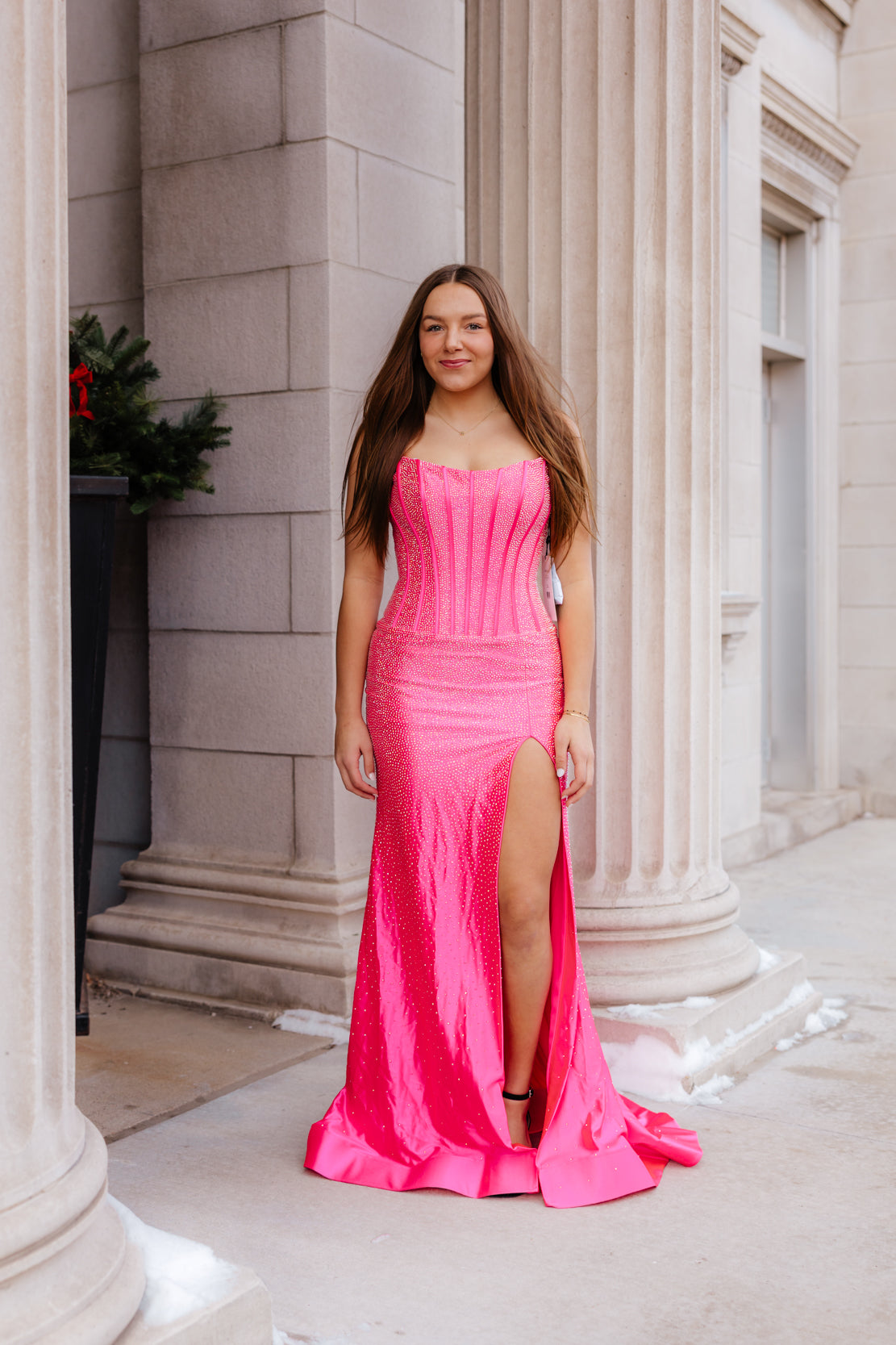 Prom Dress 57640 | Bright Fuchsia