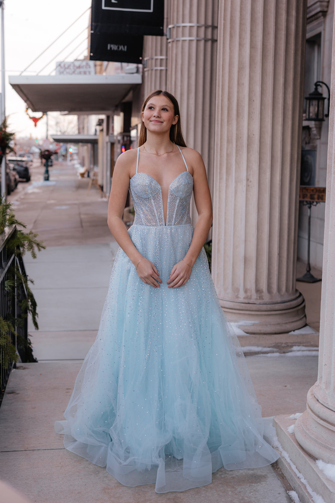 Prom Dress 32725 | Arctic Blue