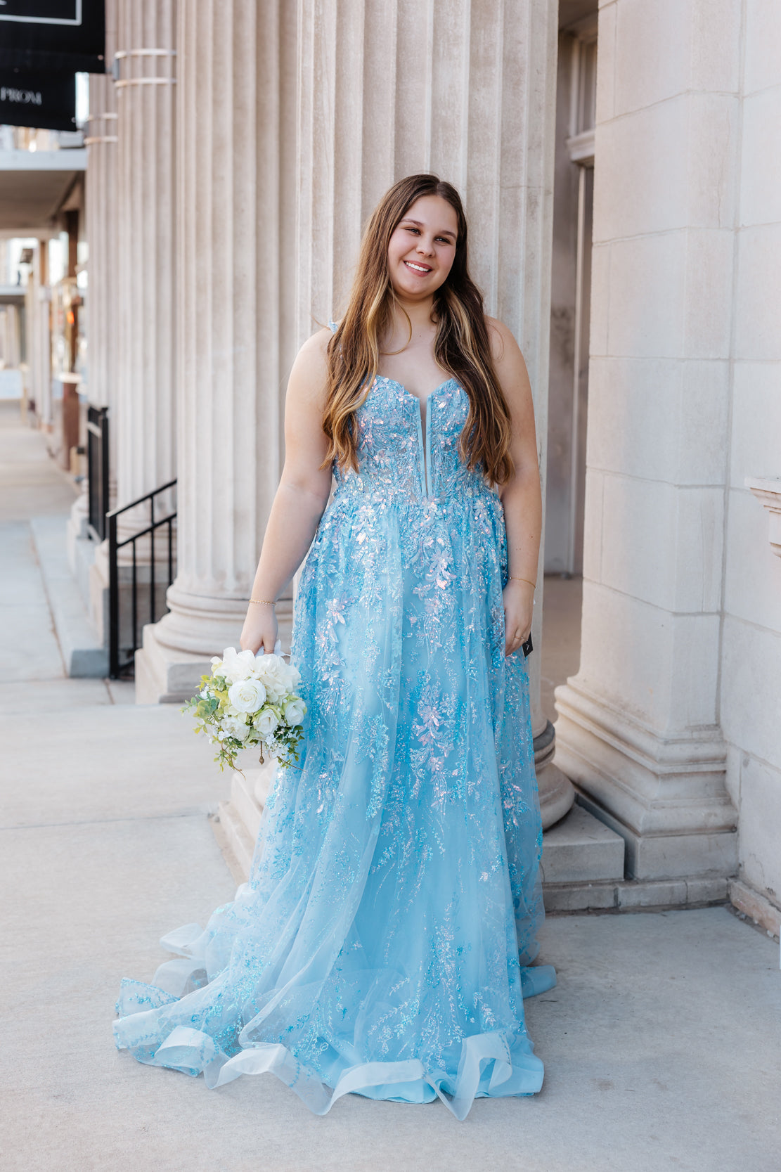 Prom Dress 88221 | Light Blue