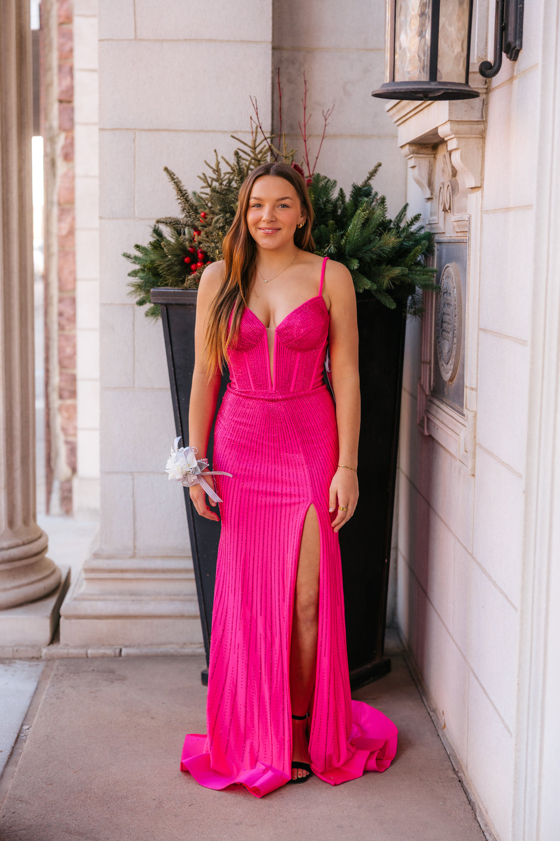 Prom Dress 55924 | Bright Fuchsia