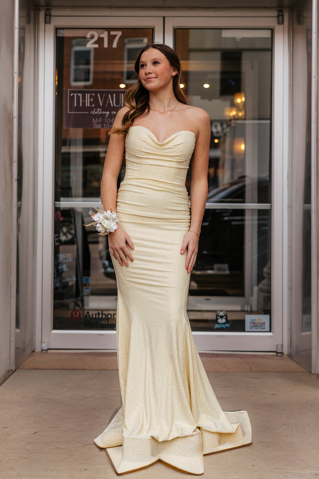 Prom Dress 33360 | Pale Yellow