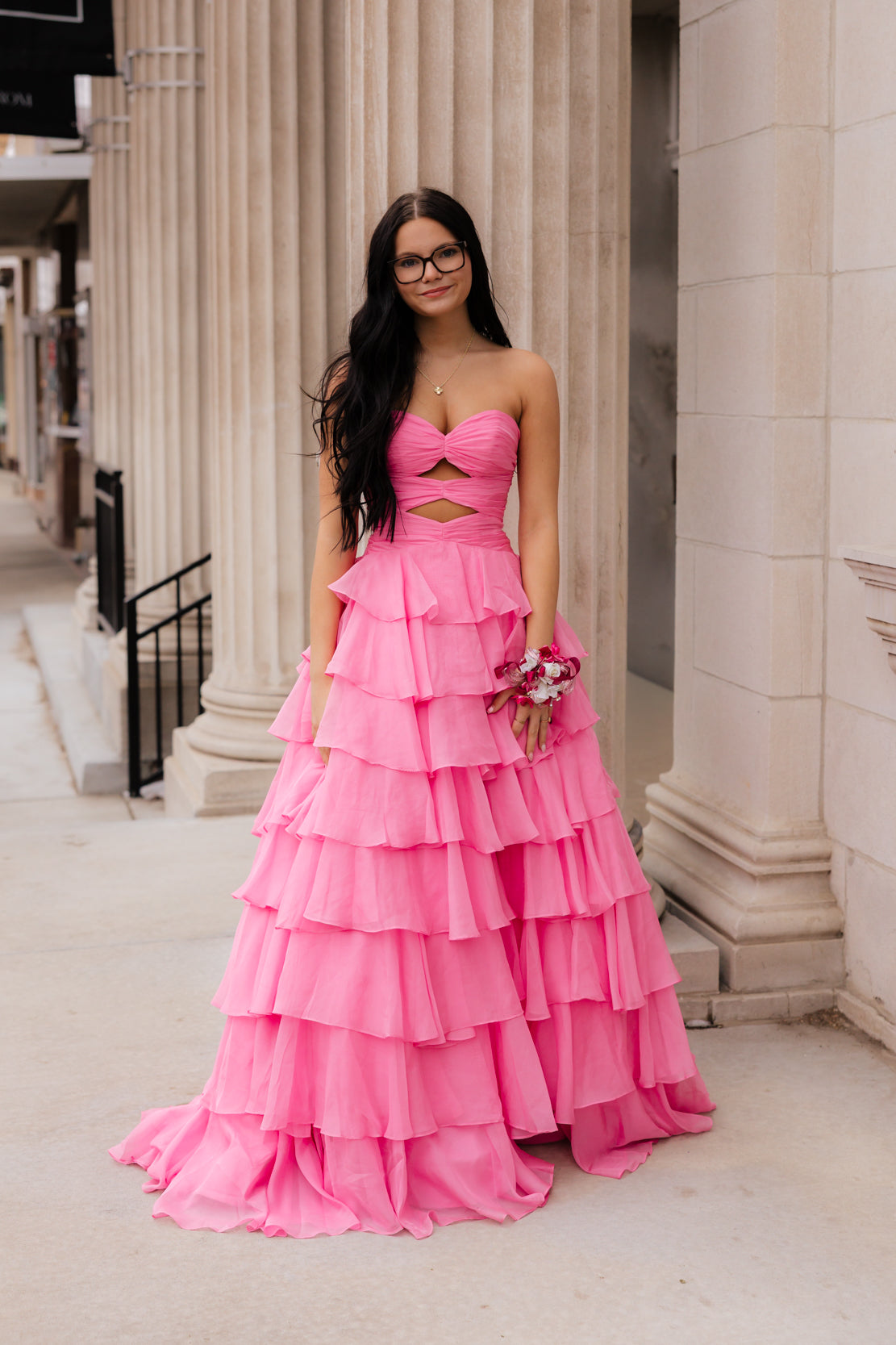 Prom Dress 89609 | Bright Pink