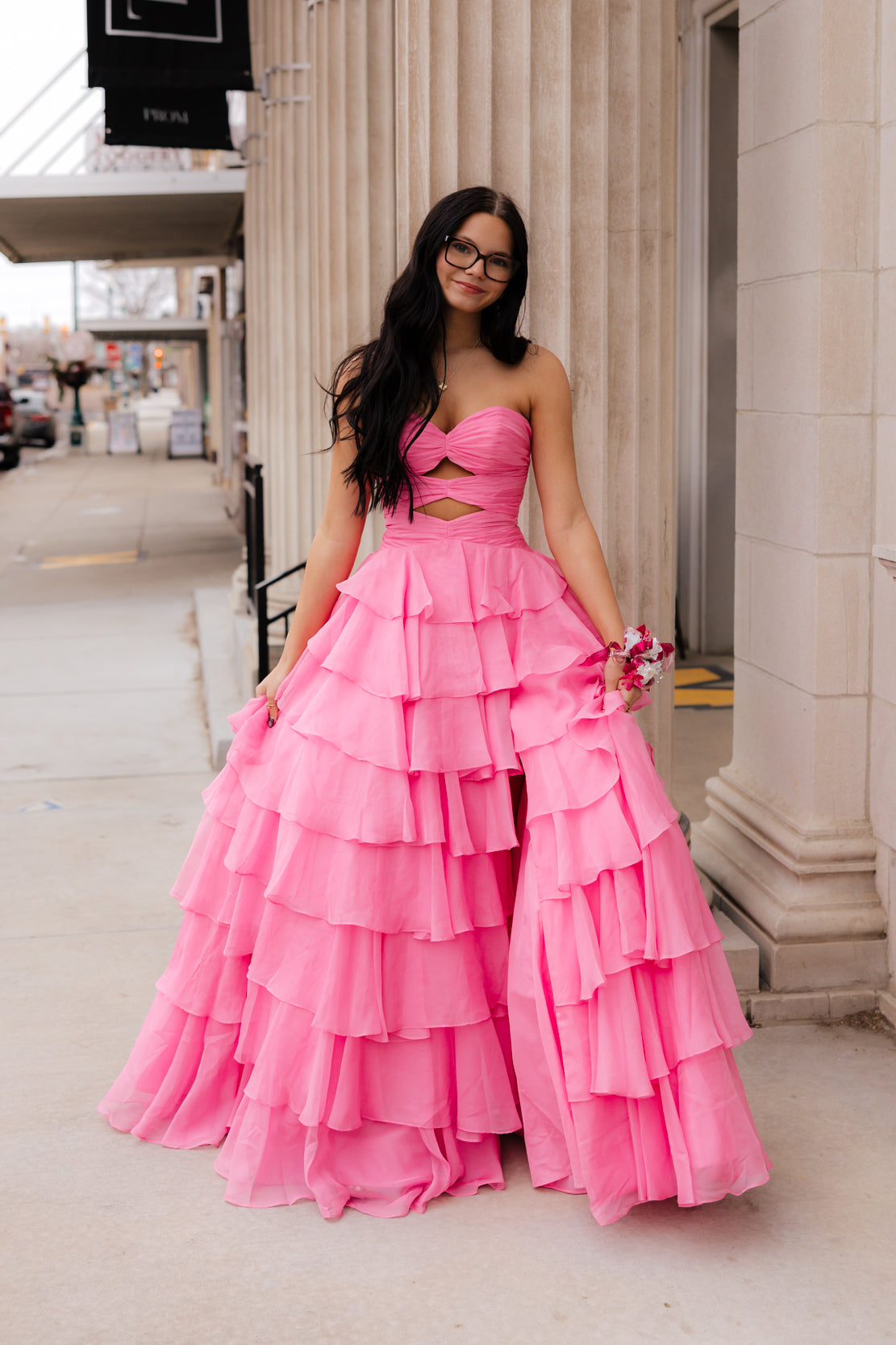 Prom Dress 89609 | Bright Pink