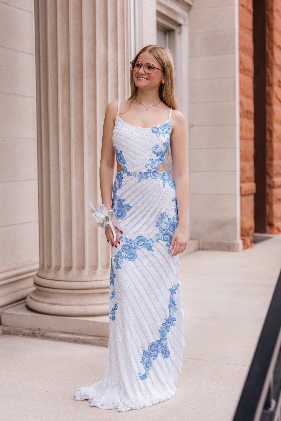 Prom Dress 71021 | White Multi