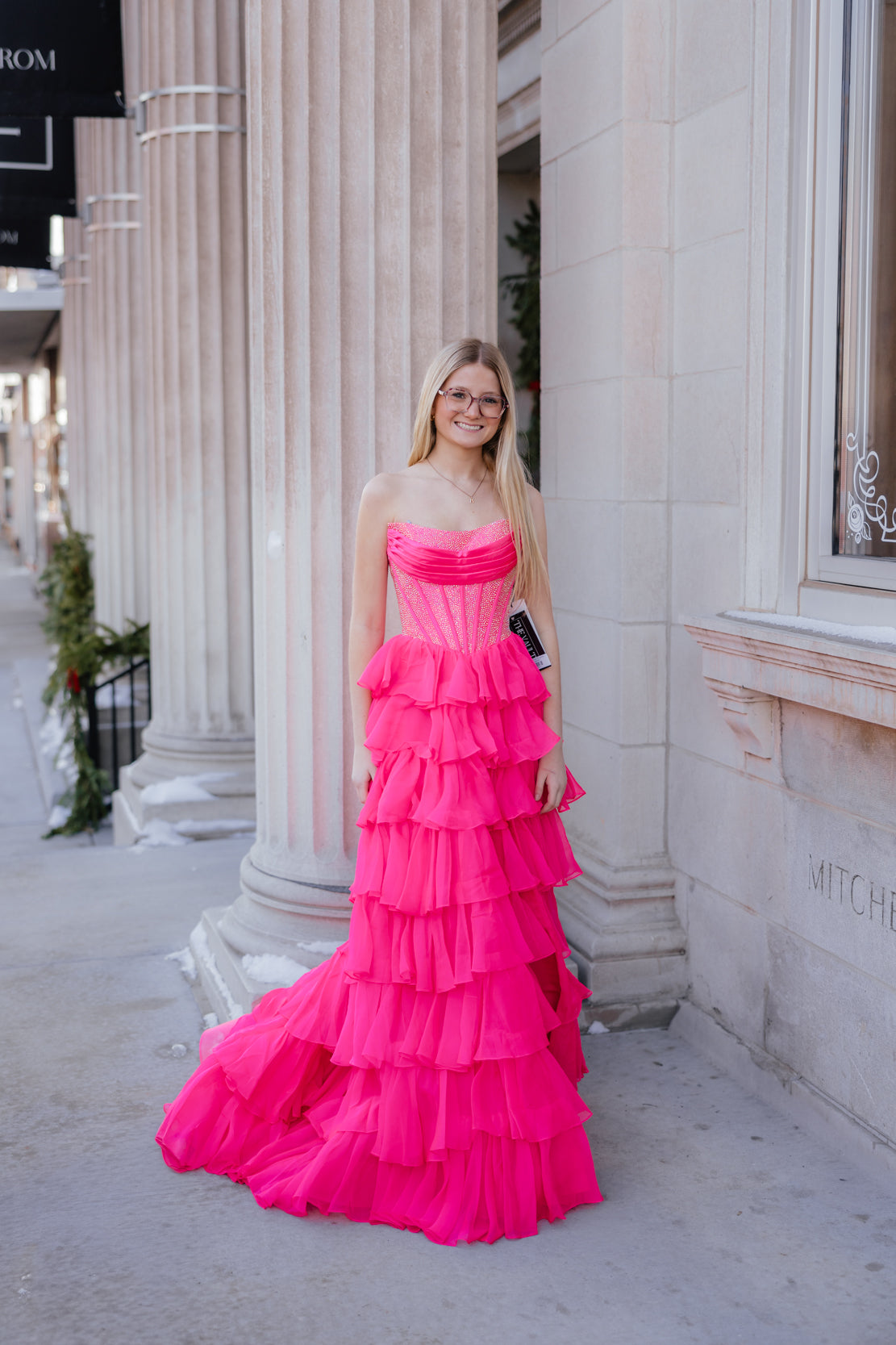 Prom Dress 57288 | Bright Pink