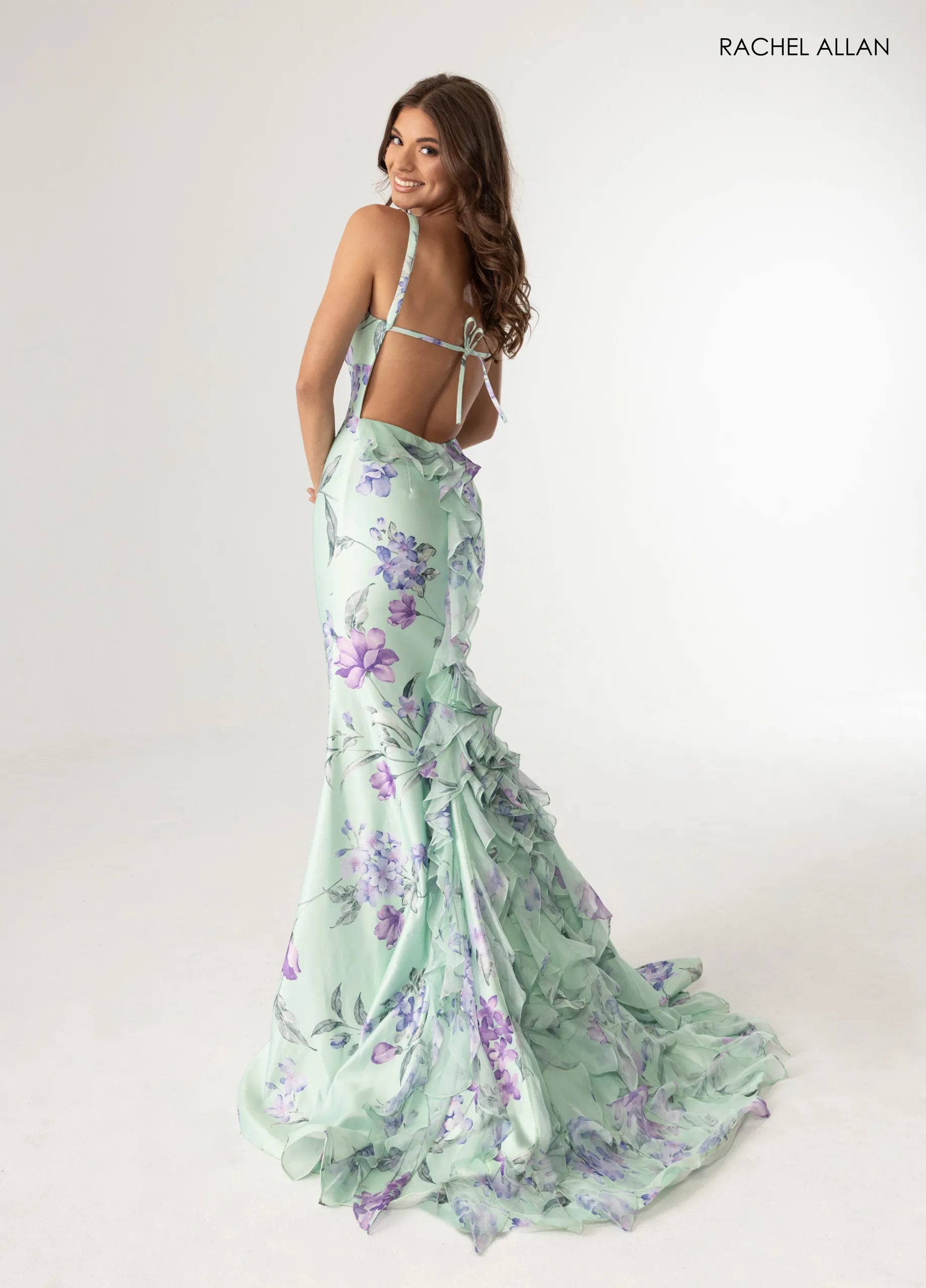 Prom Dress 71023 | Sage Lilac Pink