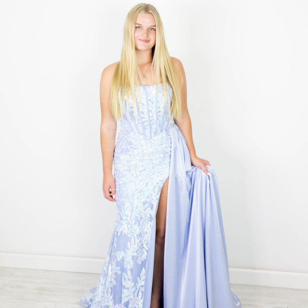 Prom Dress 28291 | Iridescent Light Blue