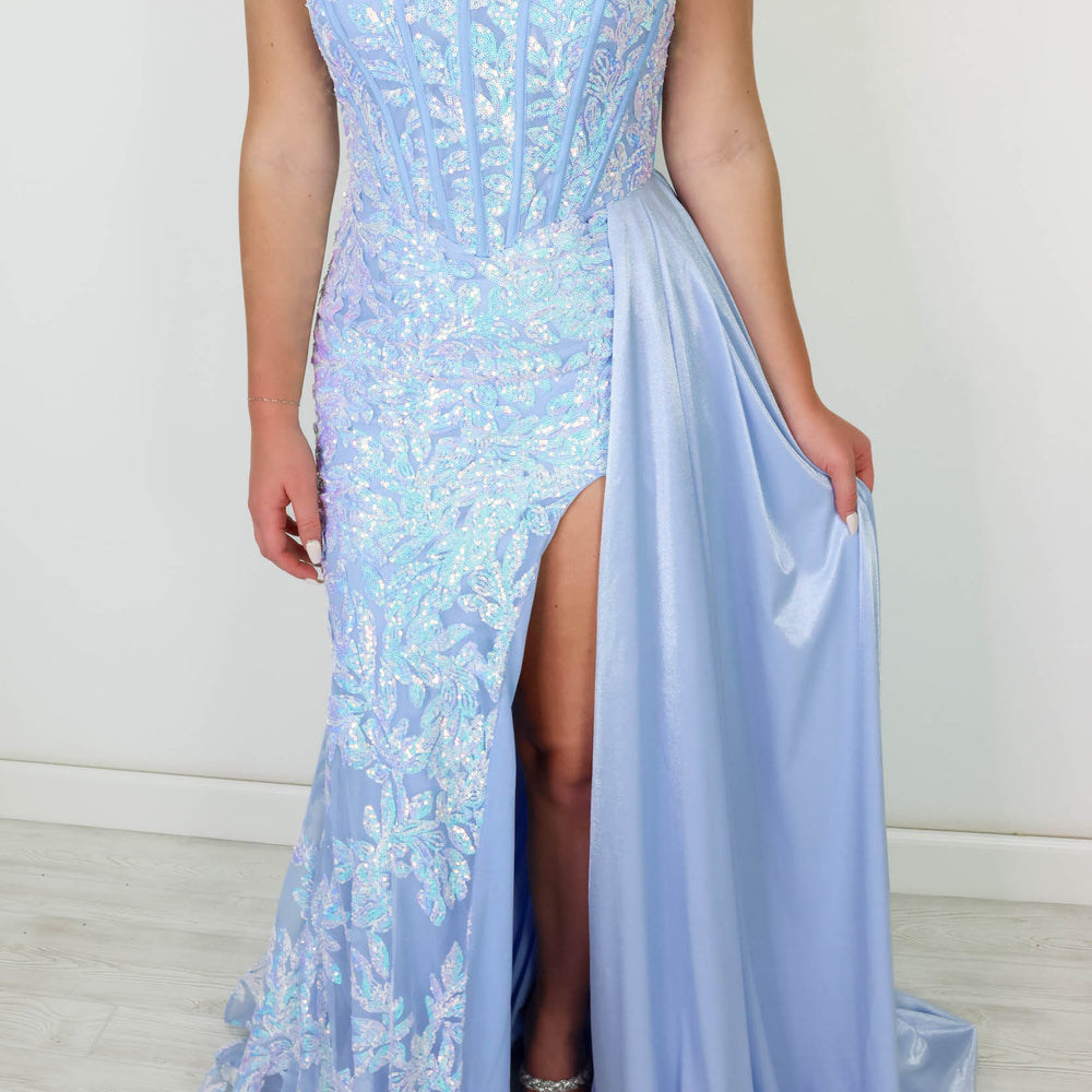 Prom Dress 28291 | Iridescent Light Blue