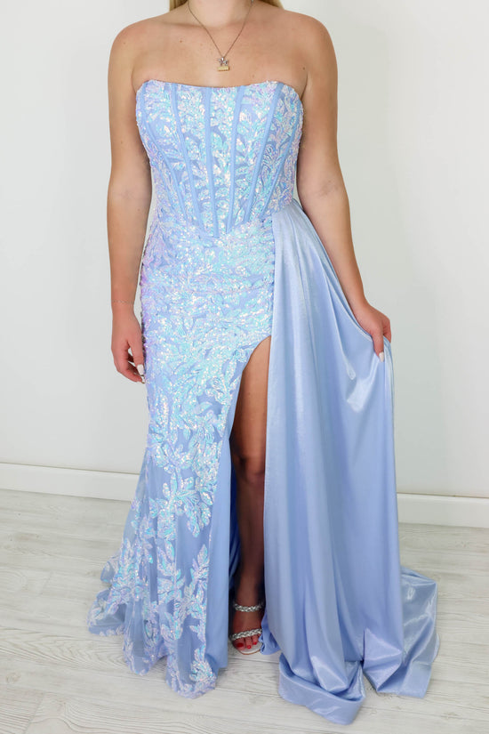 Prom Dress 28291 | Iridescent Light Blue