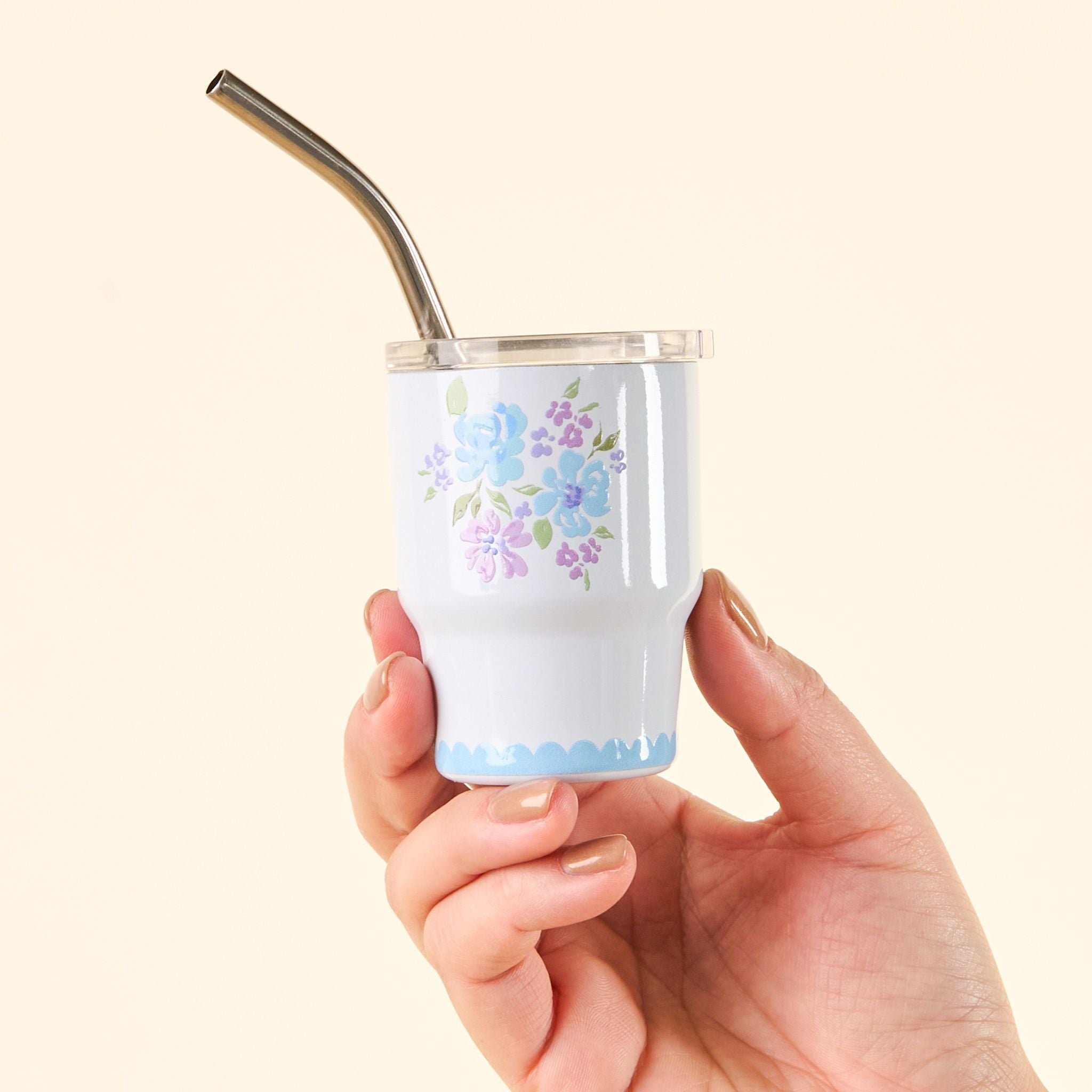 Mini Tumbler 2 oz. | Garden Blooms Blue