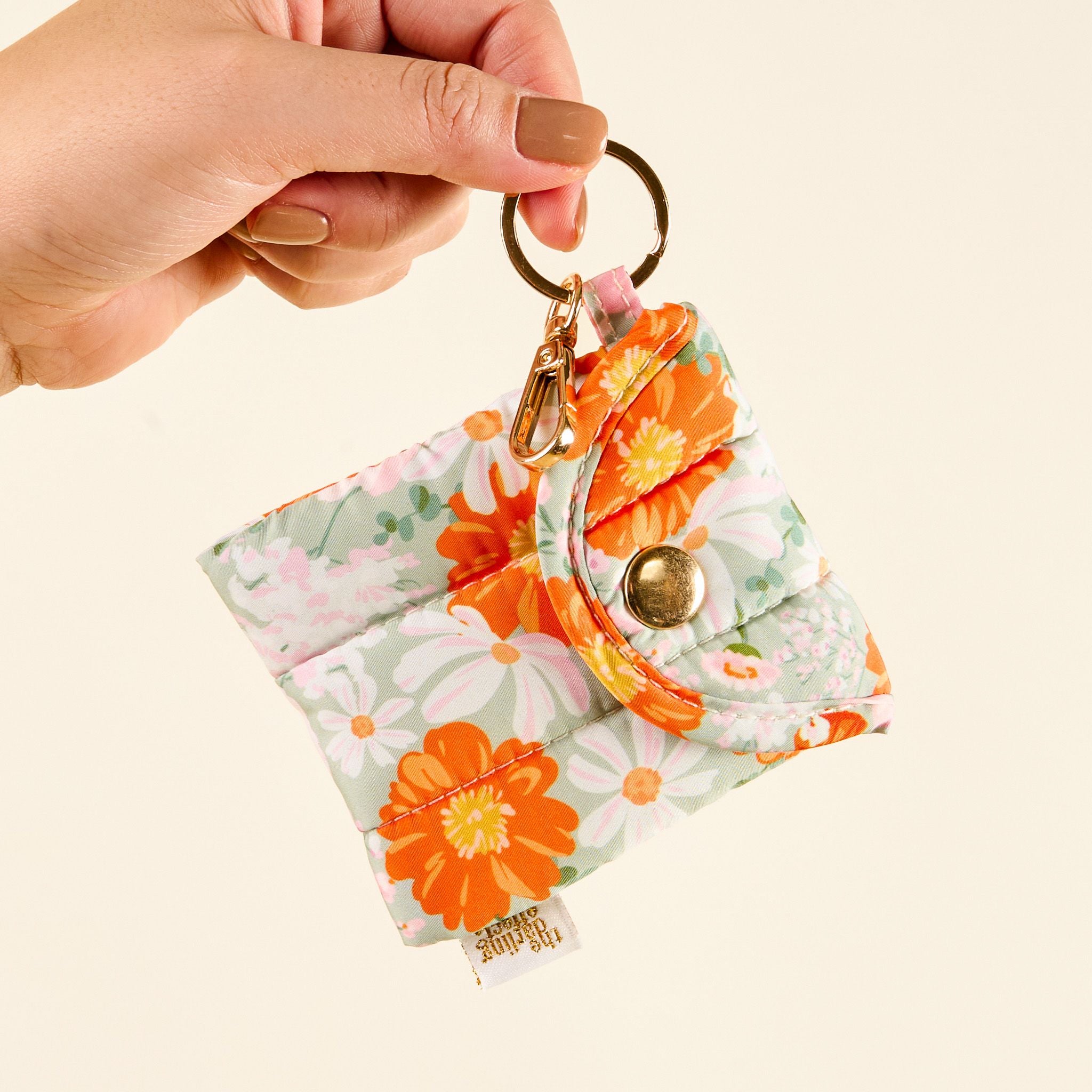 Puffy Earbud Case | Bouquet Beauty Sage
