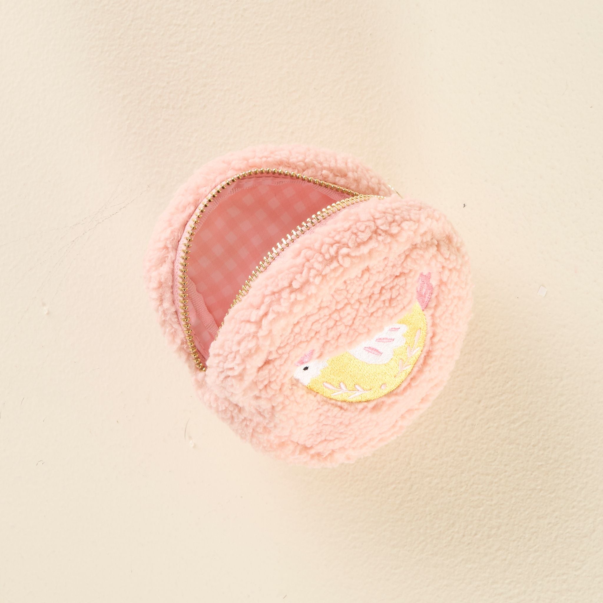 Teddy Pouch Circle | Spring Chicken
