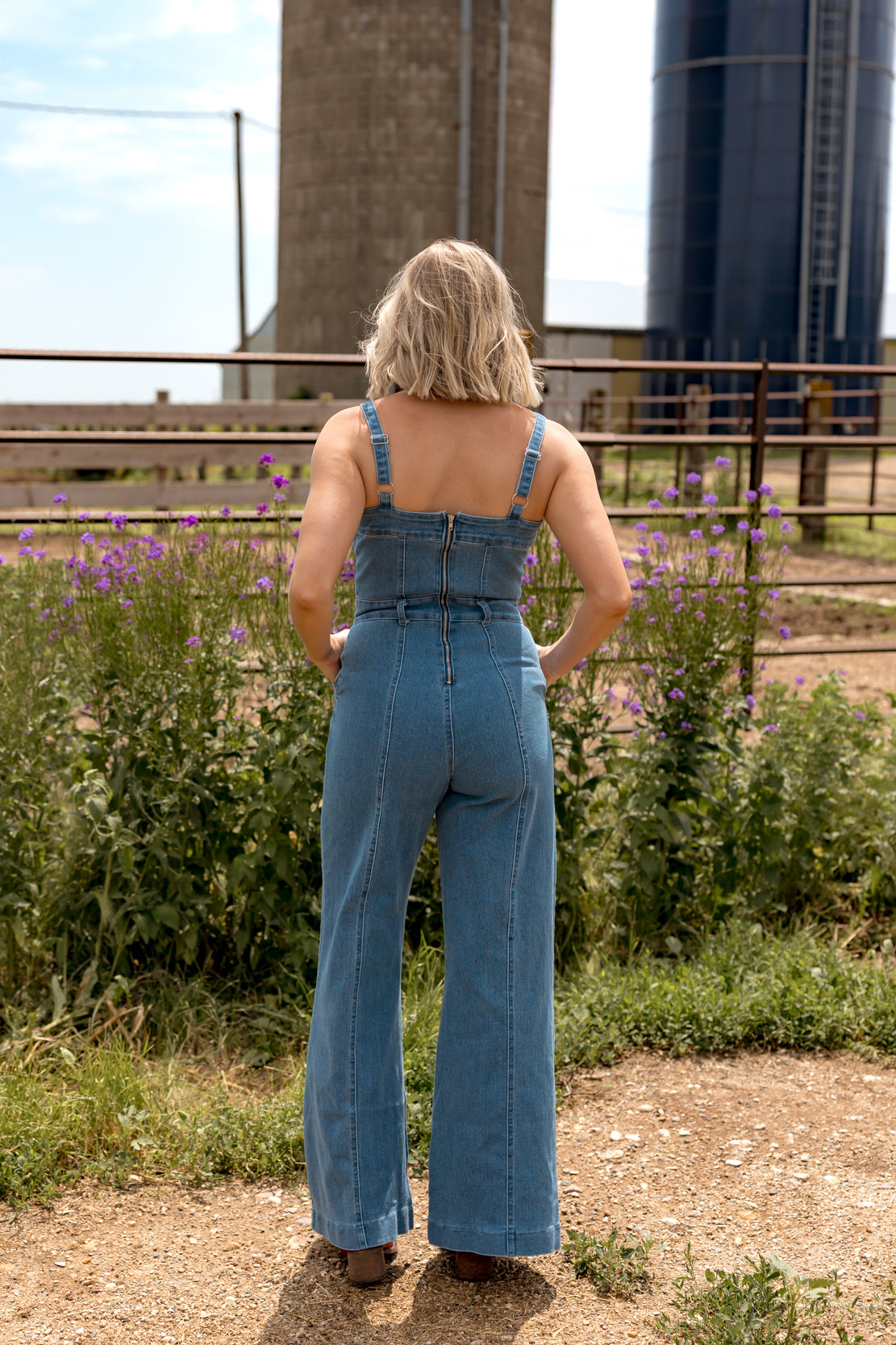 Brittany Washed Jumpsuit | Denim