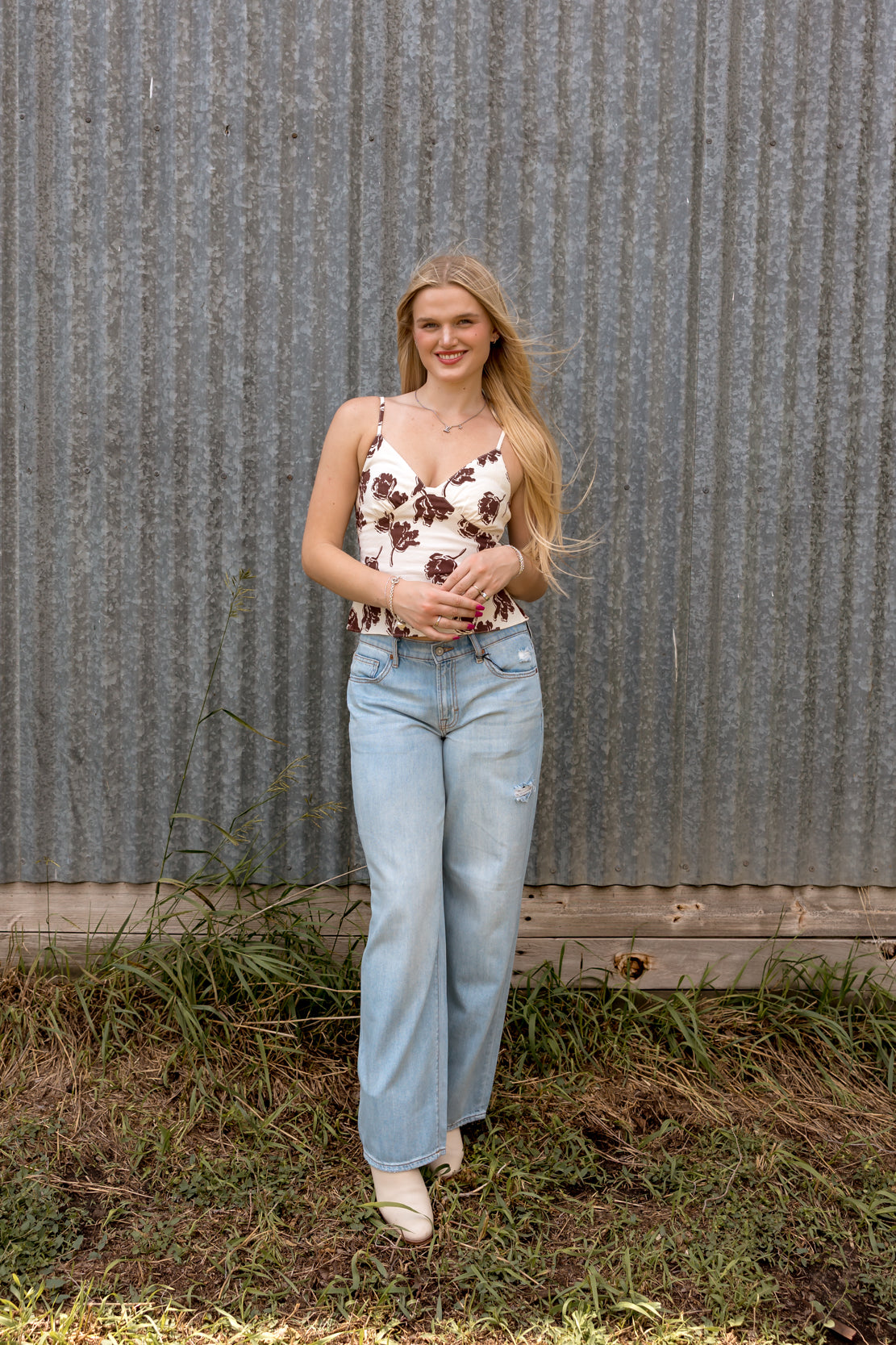 Susie Printed Top | Bittersweet Combo