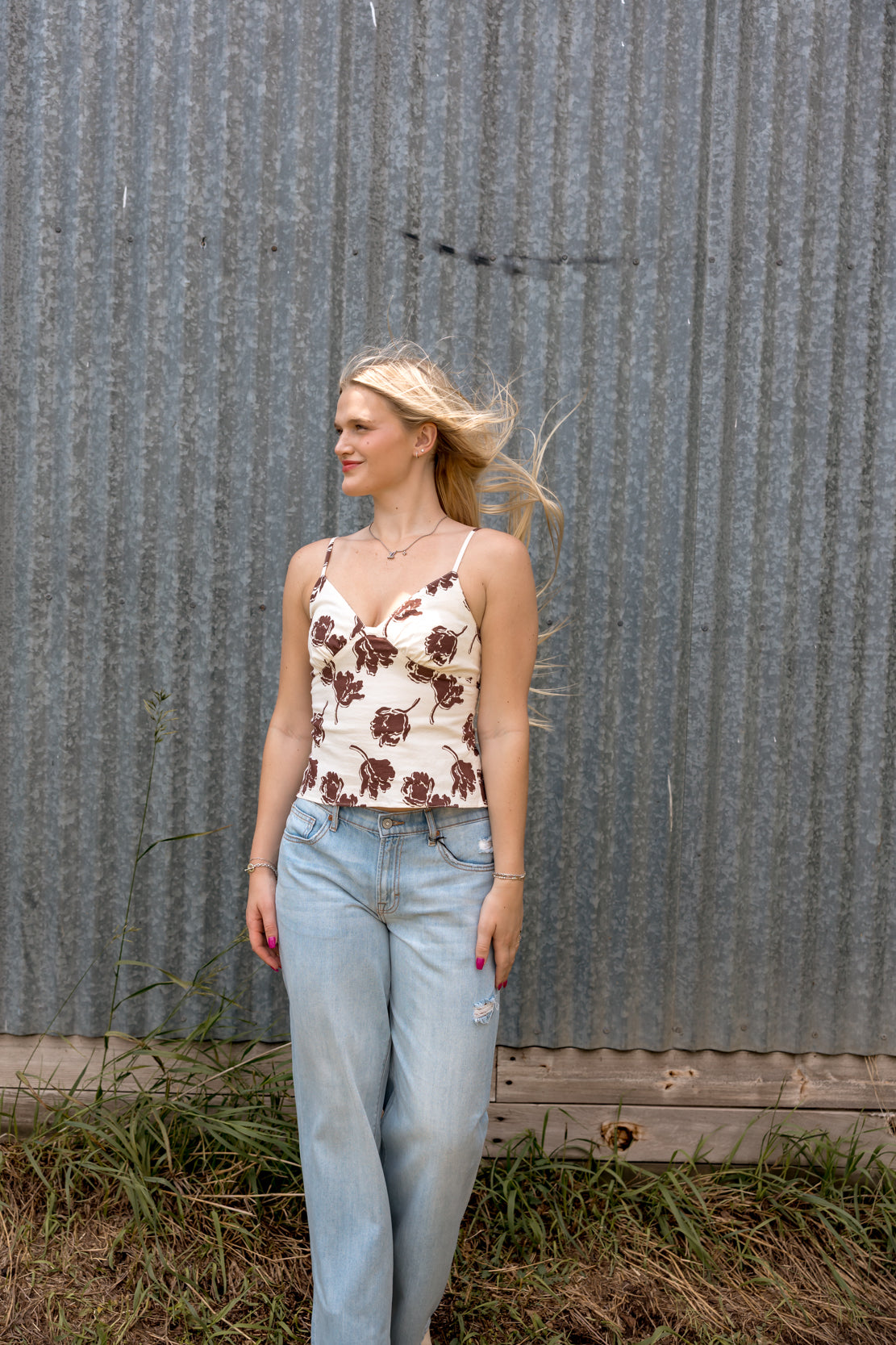 Susie Printed Top | Bittersweet Combo