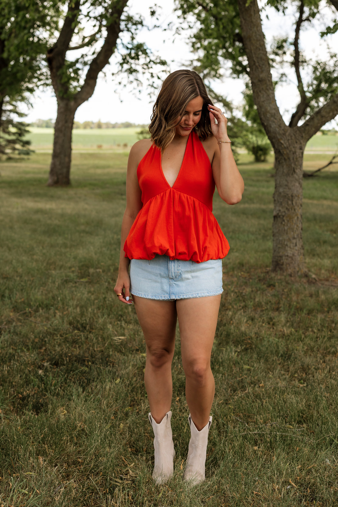 Paige Top | Tangerine Tango