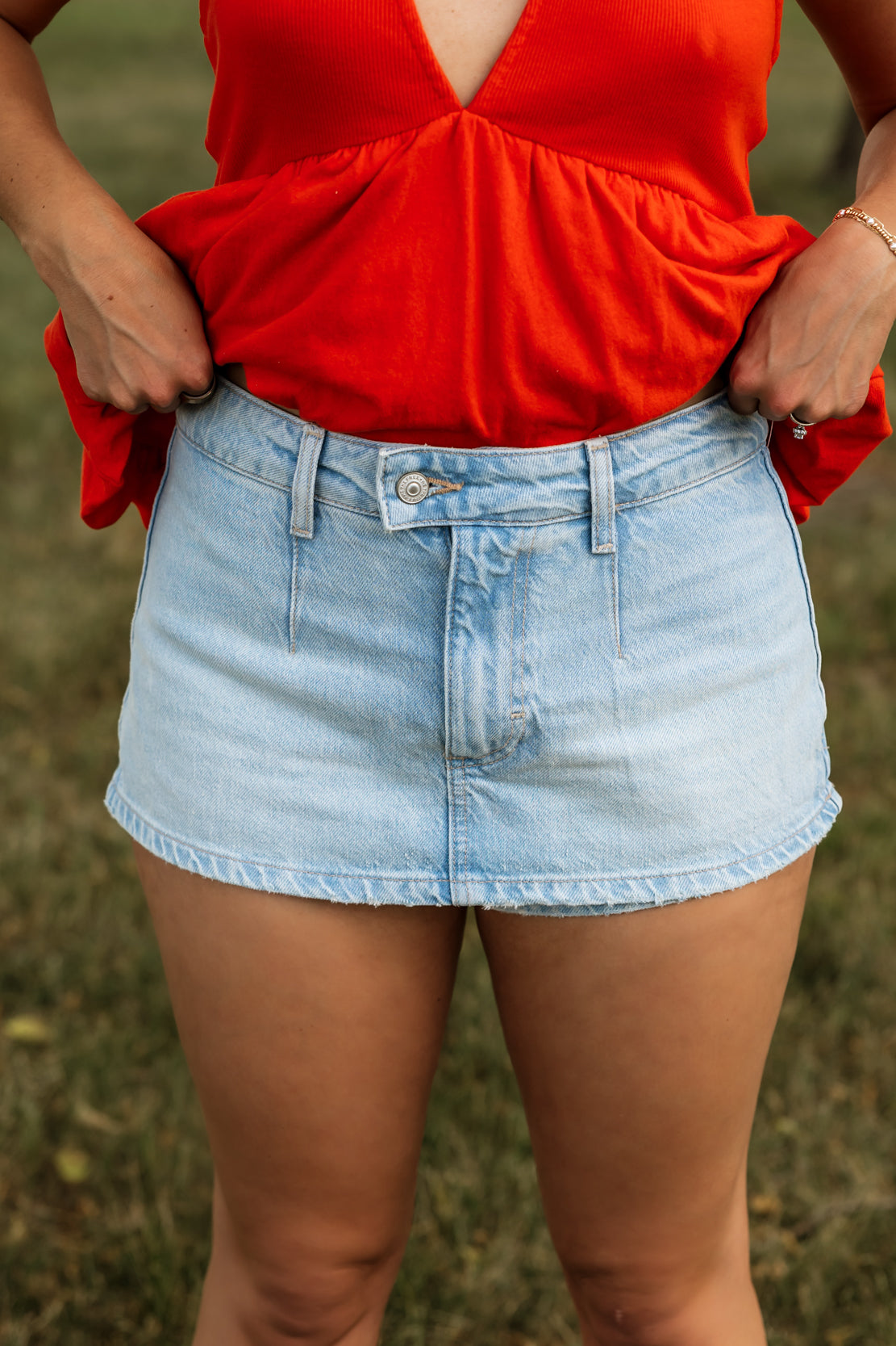 We The Free Gallivanting Peekaboo Skort | Aegean