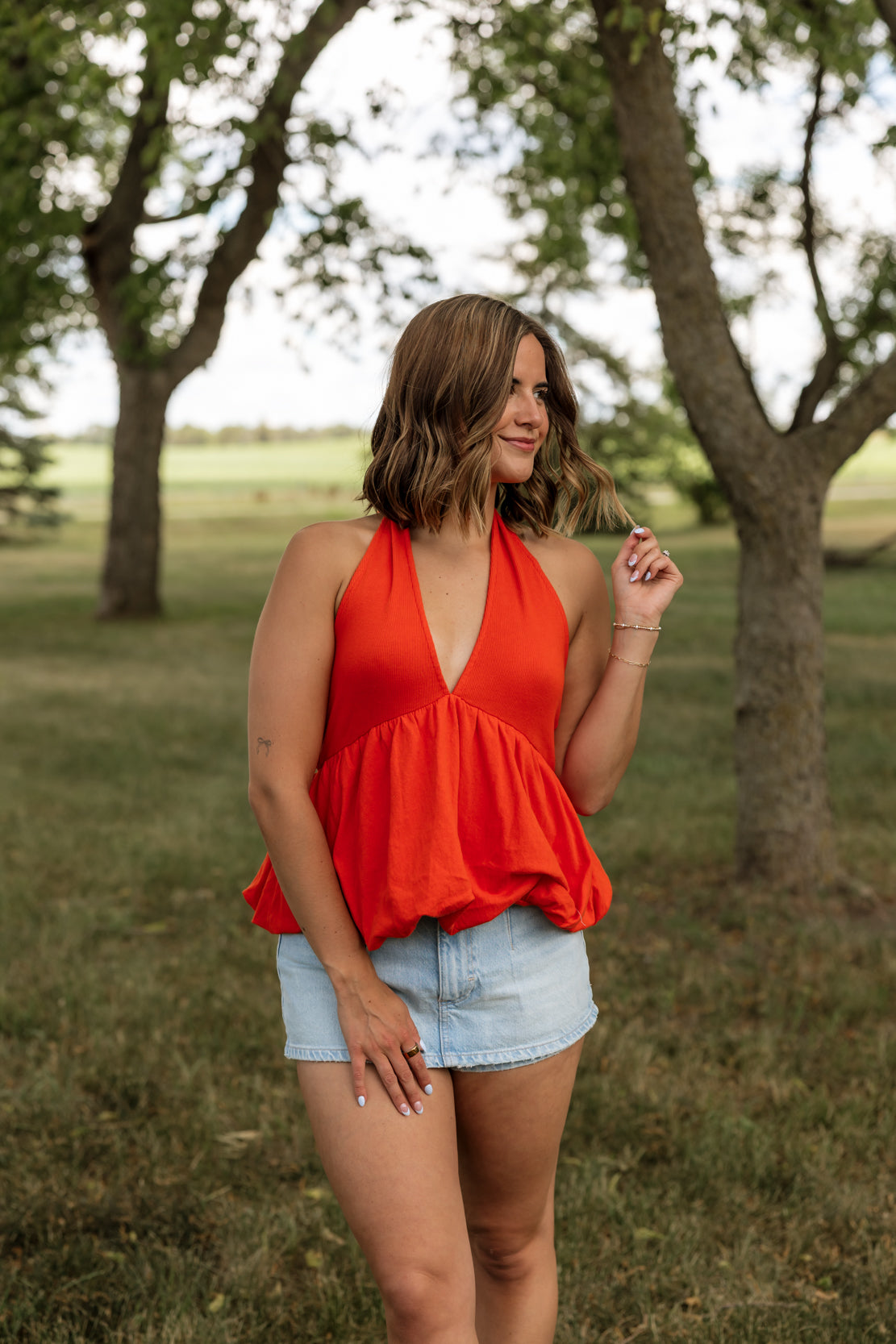 We The Free Gallivanting Peekaboo Skort | Aegean