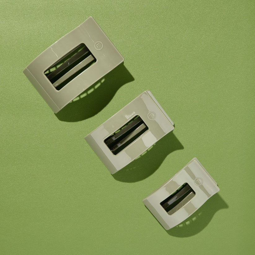Flat Rectangle Hair Clip | Sage it ain't so