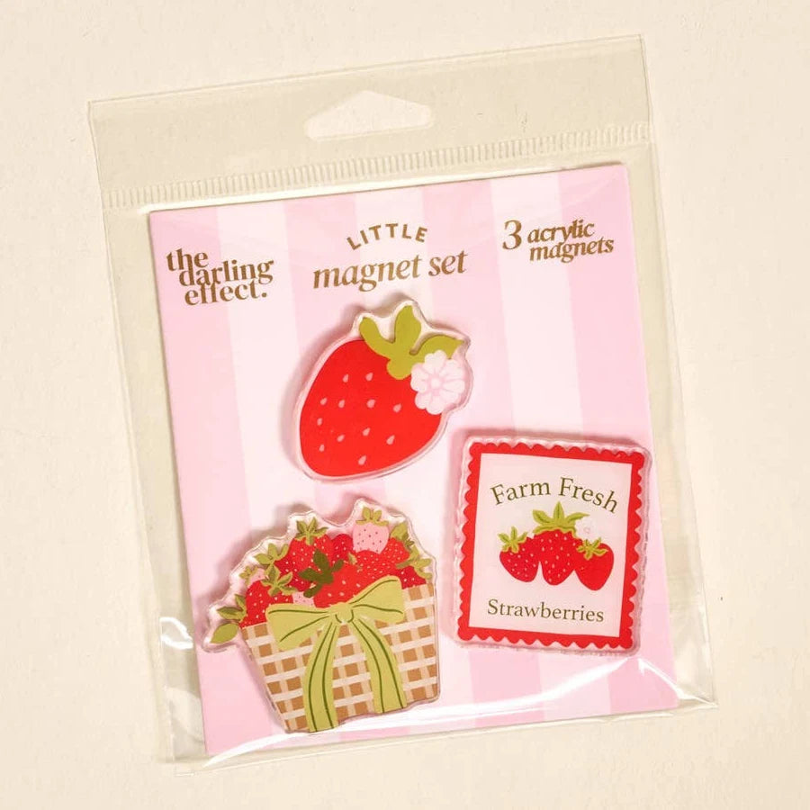 Little Magnet Set | Farm Fresh Strawberries