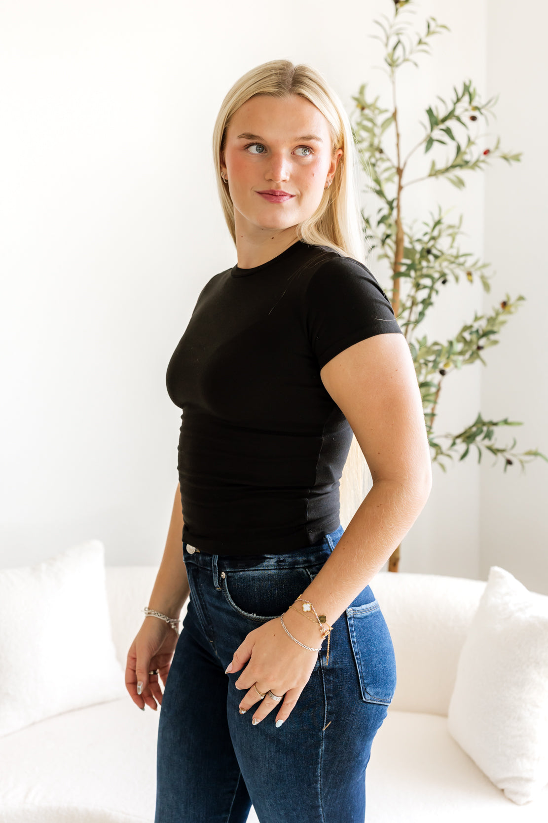 The Baby Tee | Black