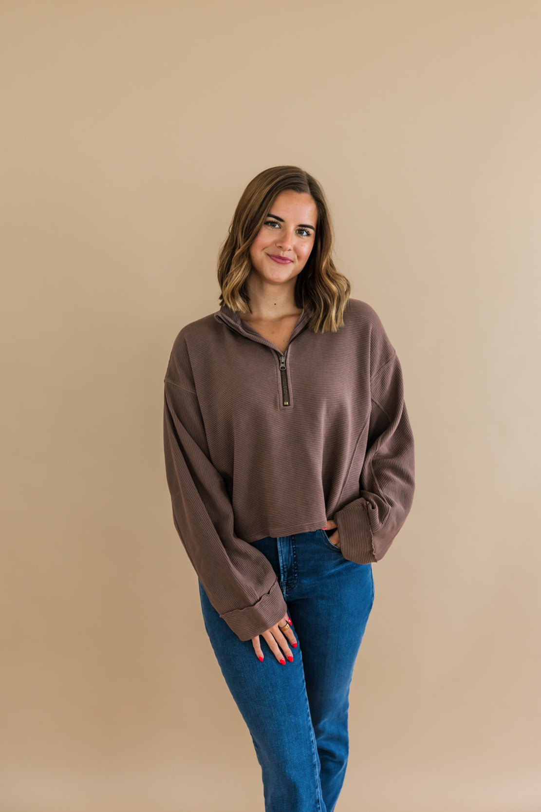 We The Free Celeste Quarter Zip | Mochachinno