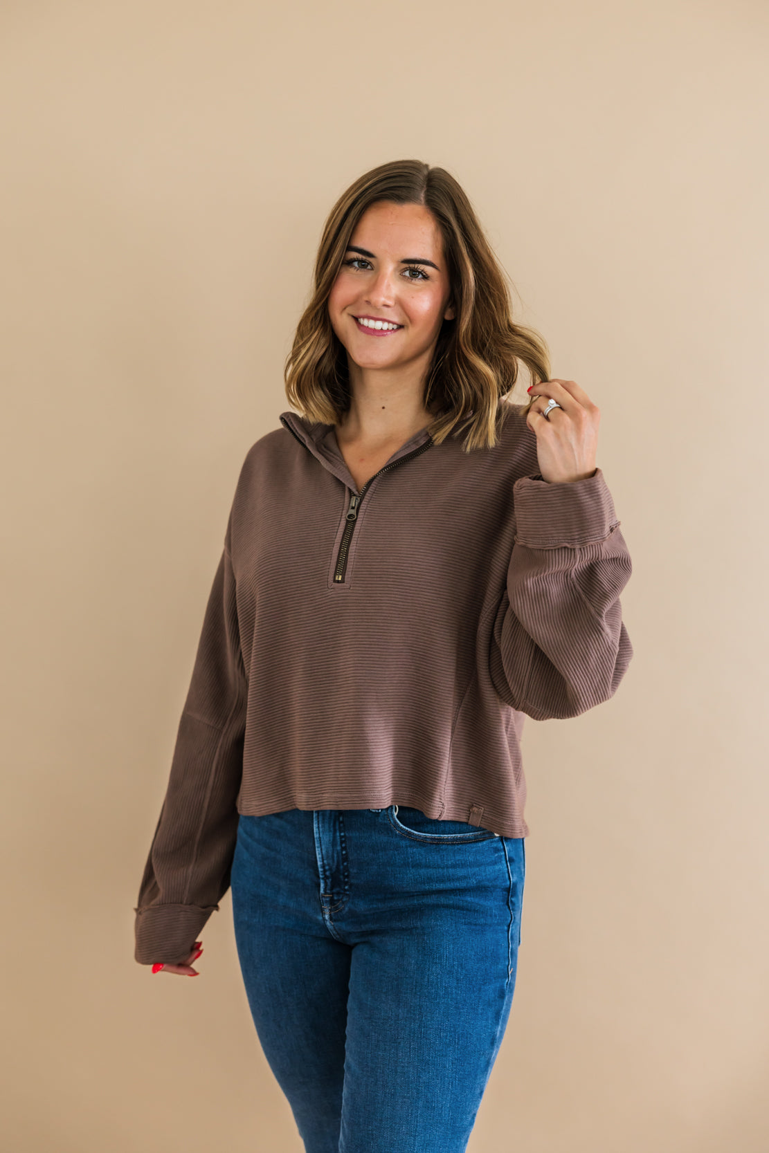 We The Free Celeste Quarter Zip | Mochachinno