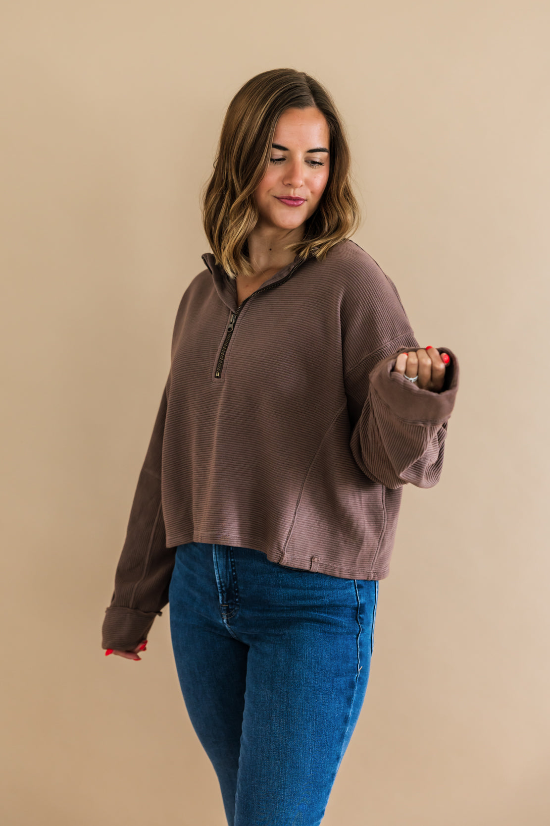 We The Free Celeste Quarter Zip | Mochachinno