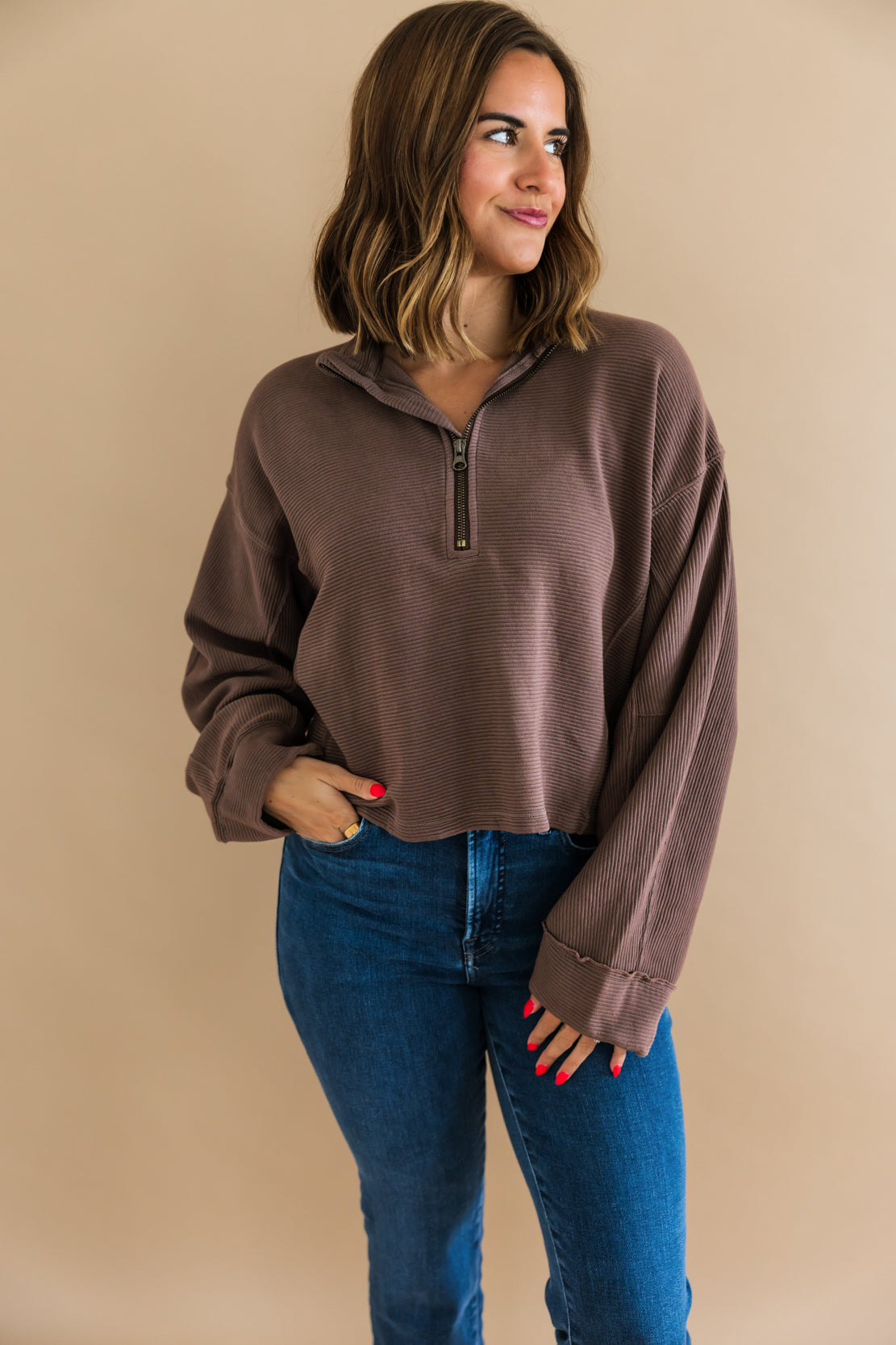 We The Free Celeste Quarter Zip | Mochachinno