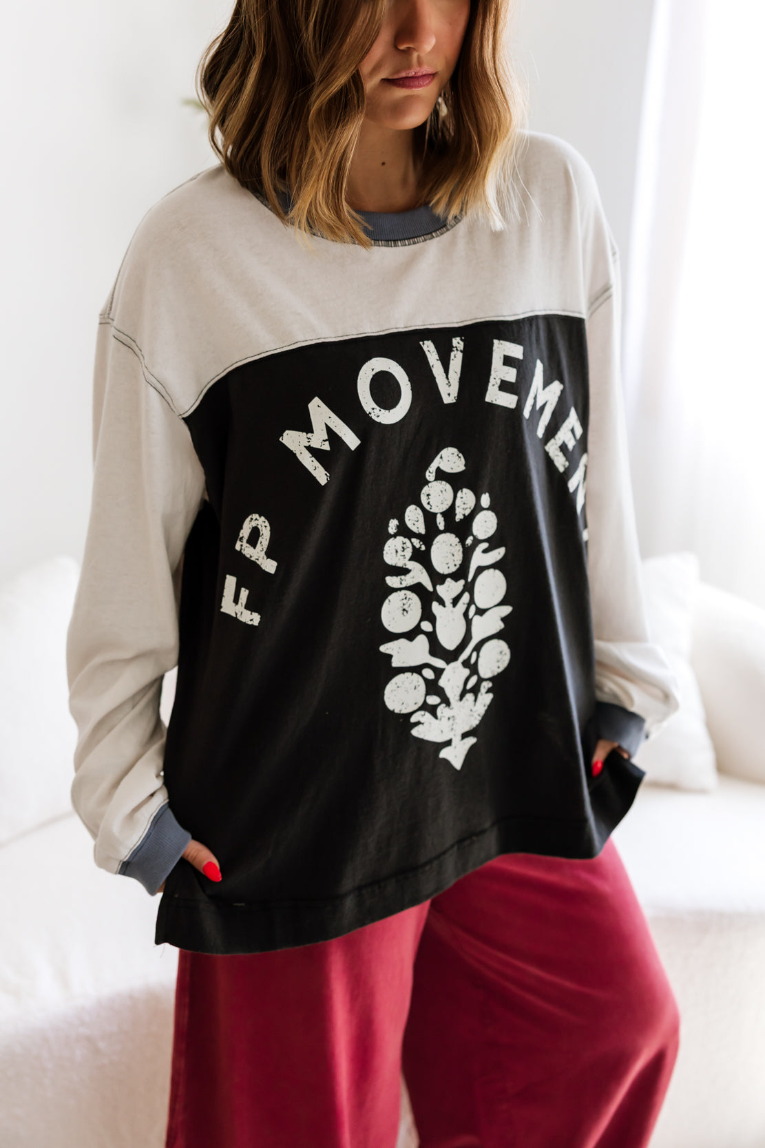 Hustle Layer Graphic Colorblock | Black/White Combo