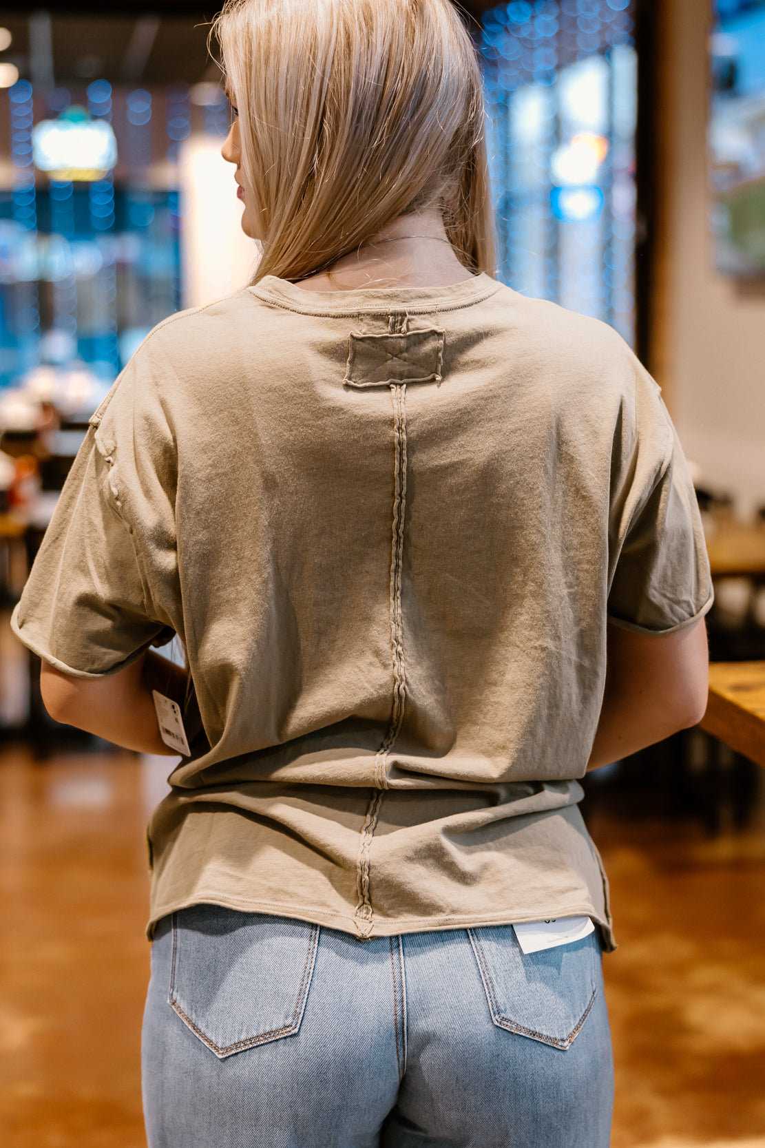 We The Free Nina Tee | Olive Stone