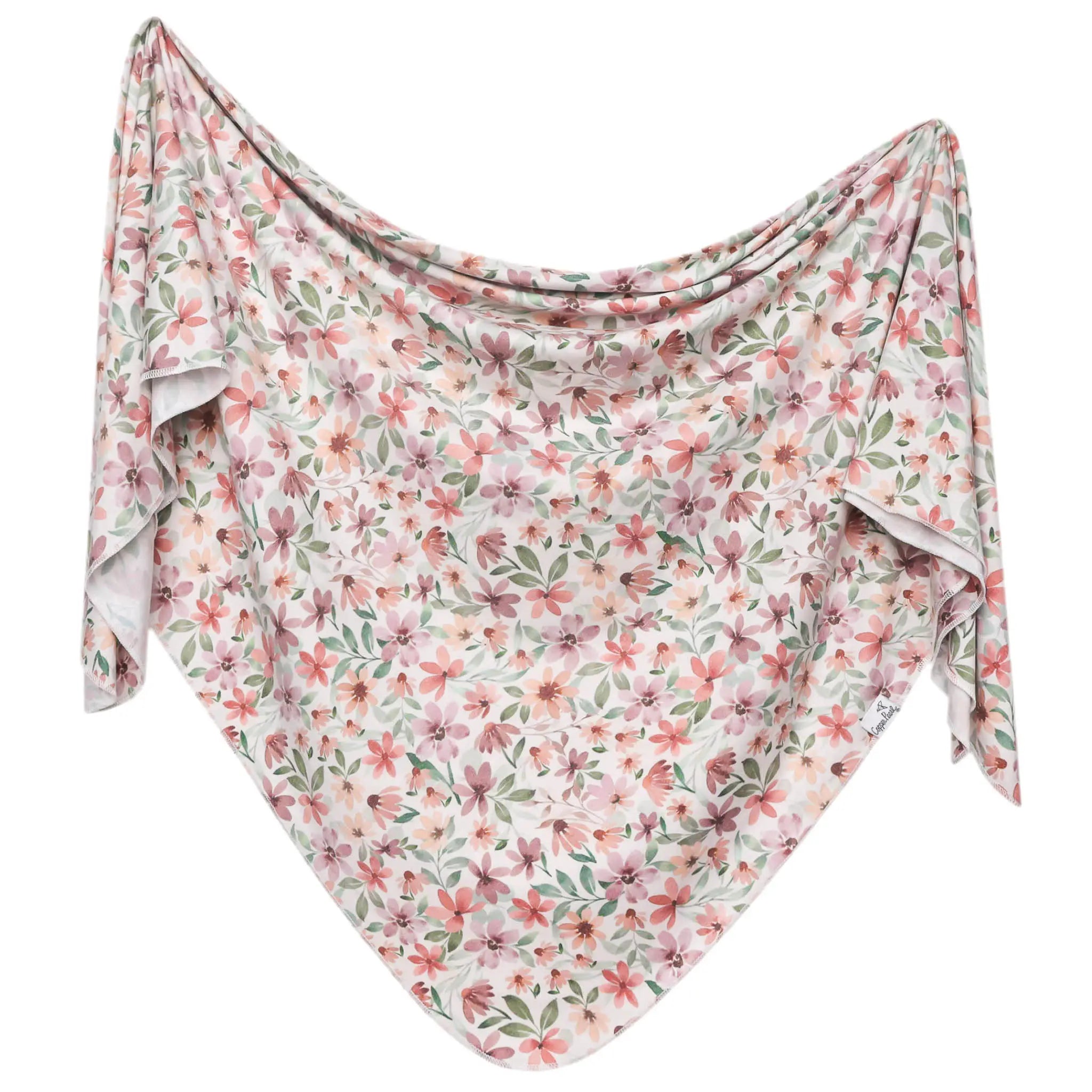 Copper Pearl Knit Swaddle Blanket | Natalie