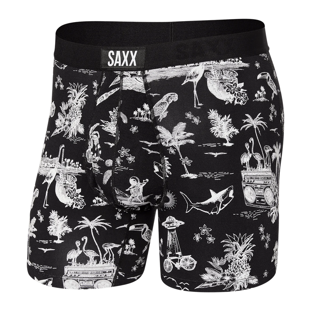 
                      
                        Ultra Super Soft Boxer Brief | Black Astro Surf & Turf
                      
                    