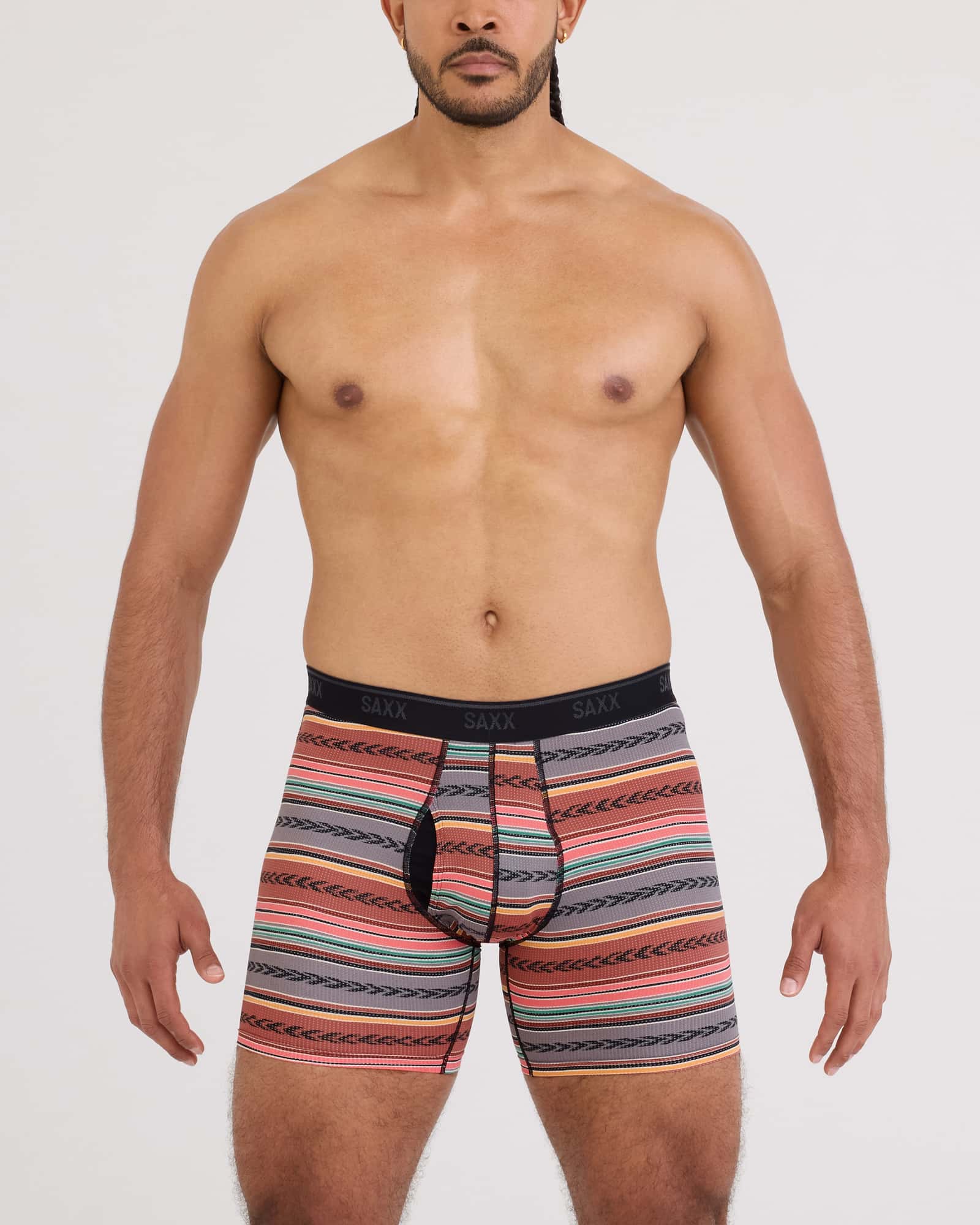 Quest Quick-Dry Mesh Boxer Brief | Globetrekker Stripe Multi