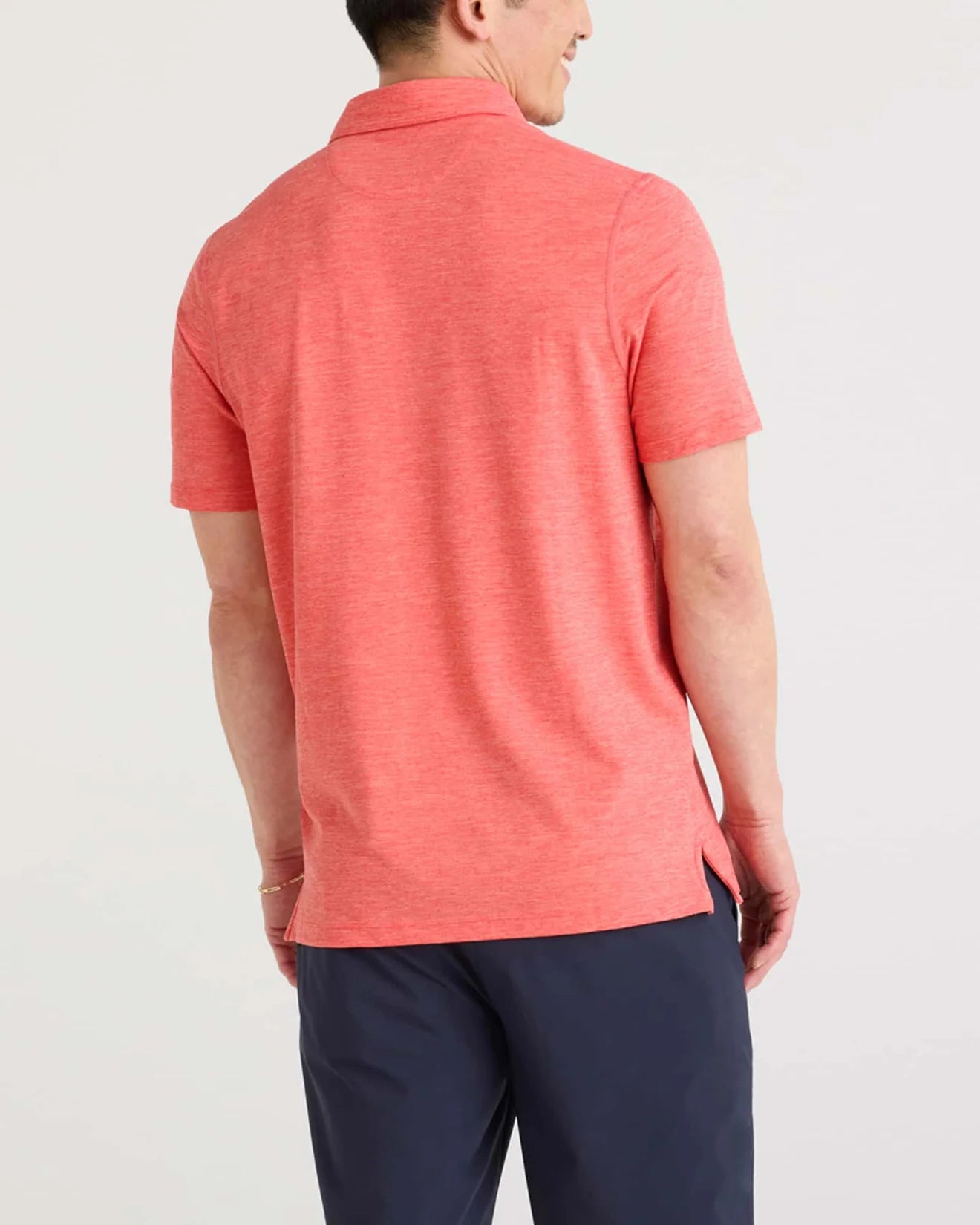 Men's DropTemp All Day Cooling Polo | Coral Red Heather