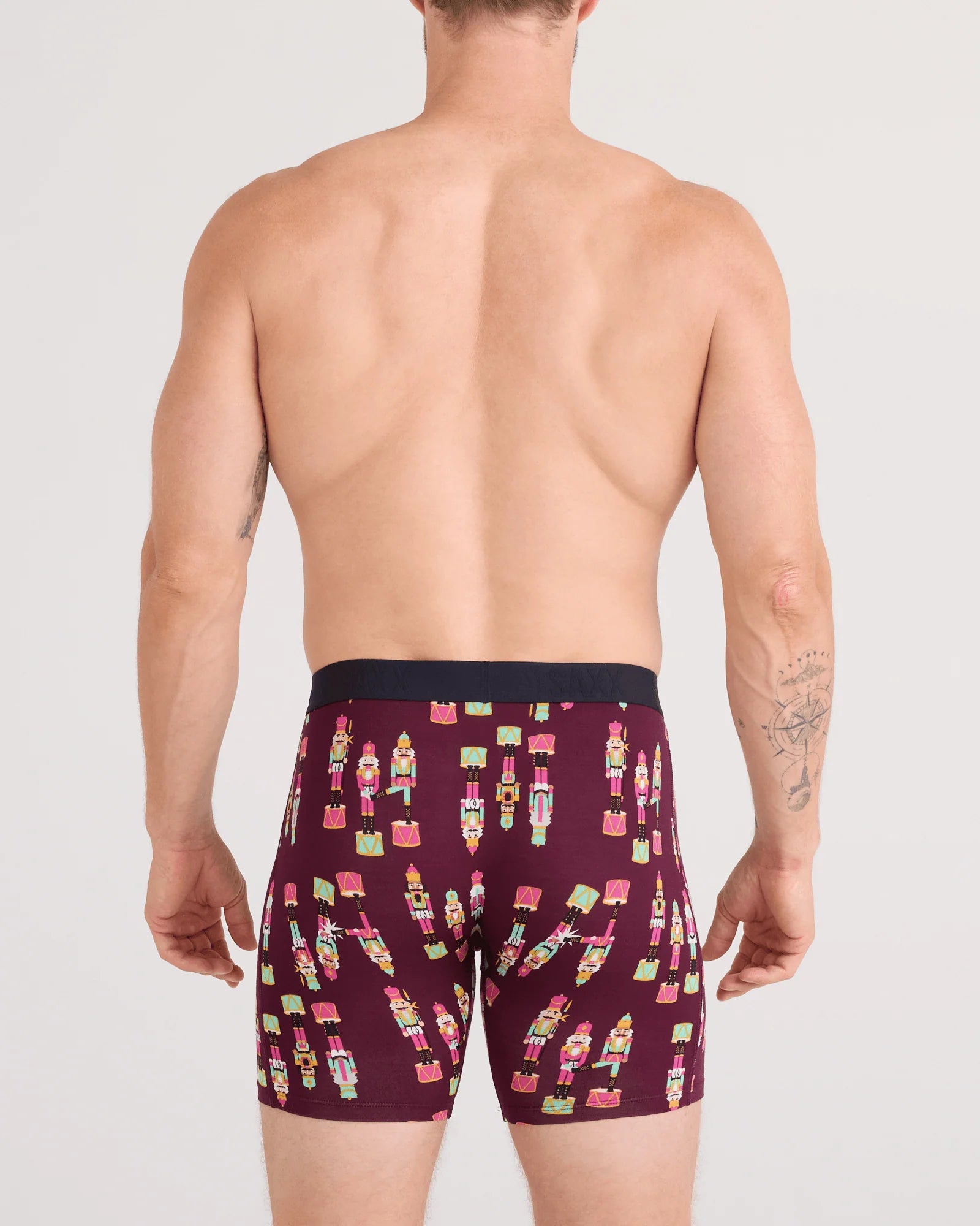 Vibe Xtra Soft Comfort Boxer Brief | Nutcracker 25/Maroon