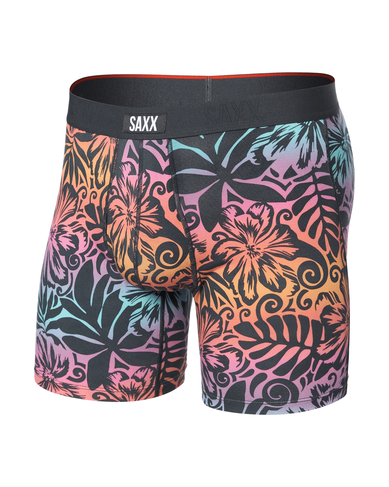 Vibe Xtra Boxer Brief | Surf Flowers Ebony