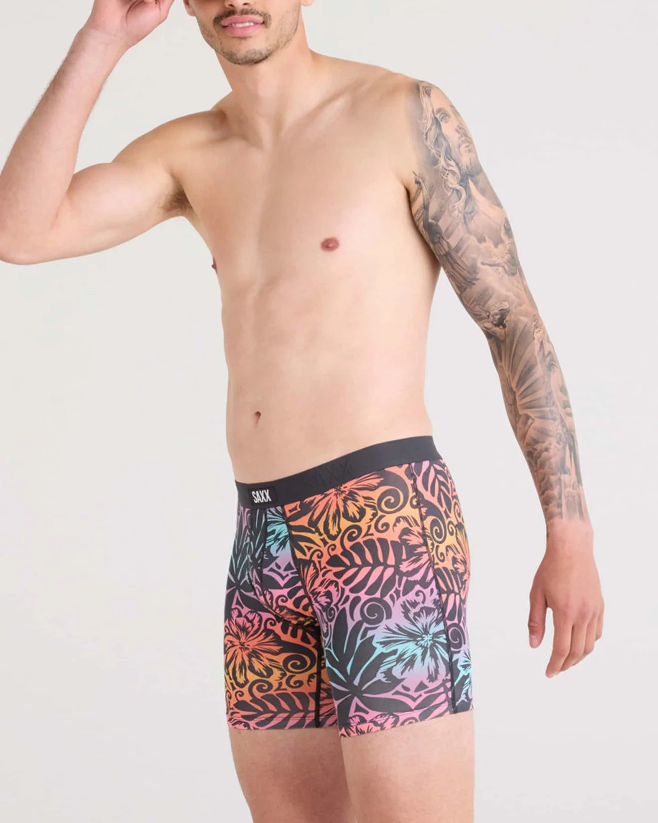 Vibe Xtra Boxer Brief | Surf Flowers Ebony