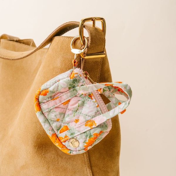 Quilted Duffle Keychain | Bouquet Beauty Sage
