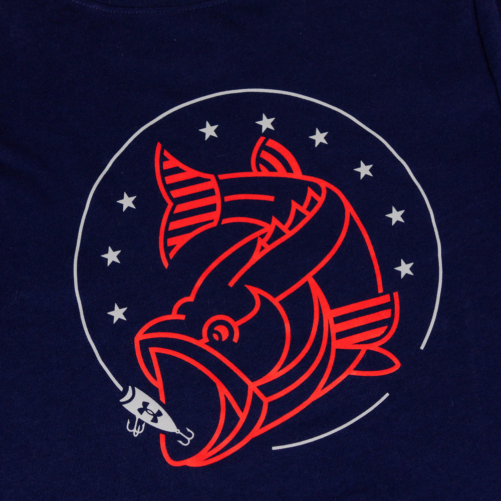 
                      
                        Under Armour American Bass Tee | Navy
                      
                    