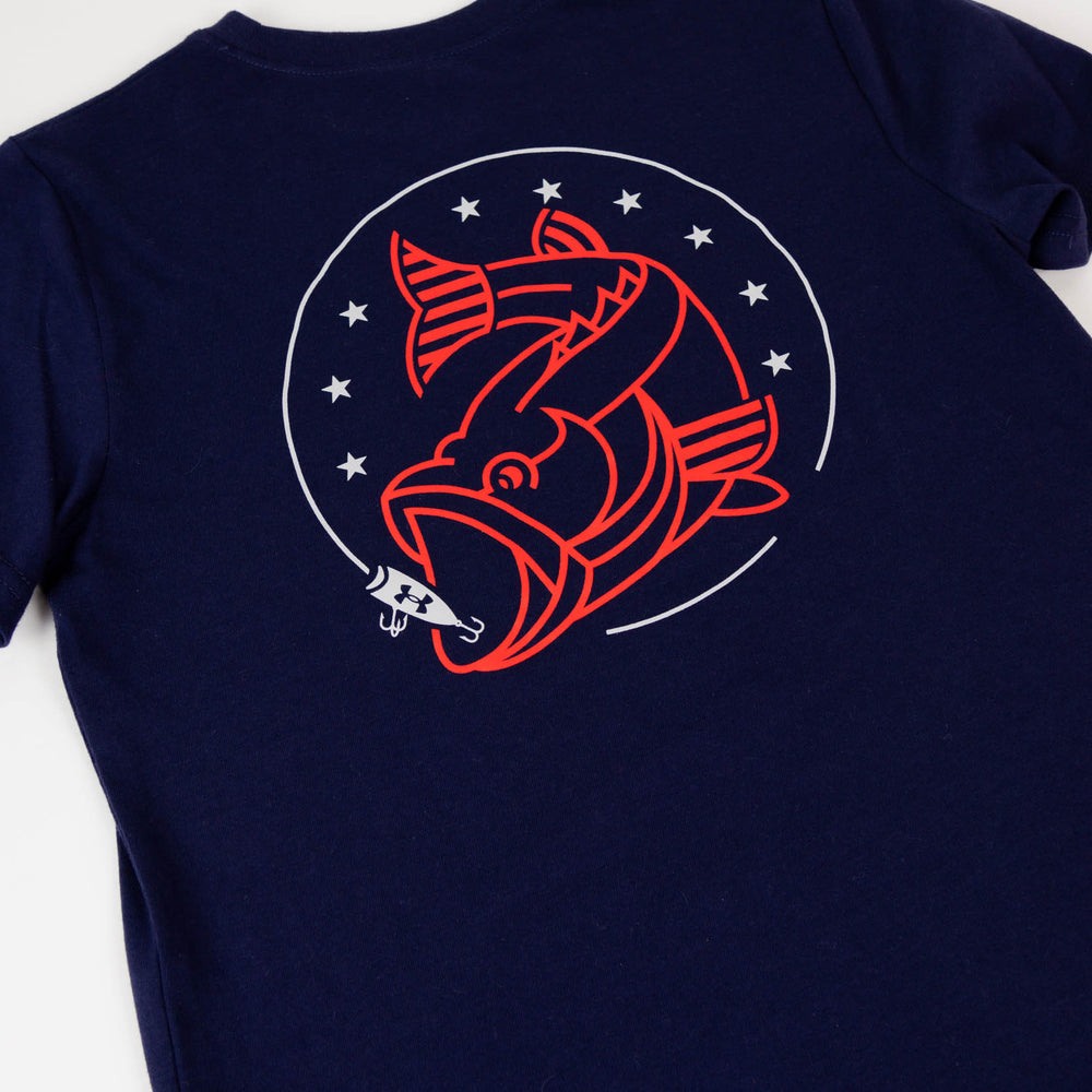 
                      
                        Under Armour American Bass Tee | Navy
                      
                    