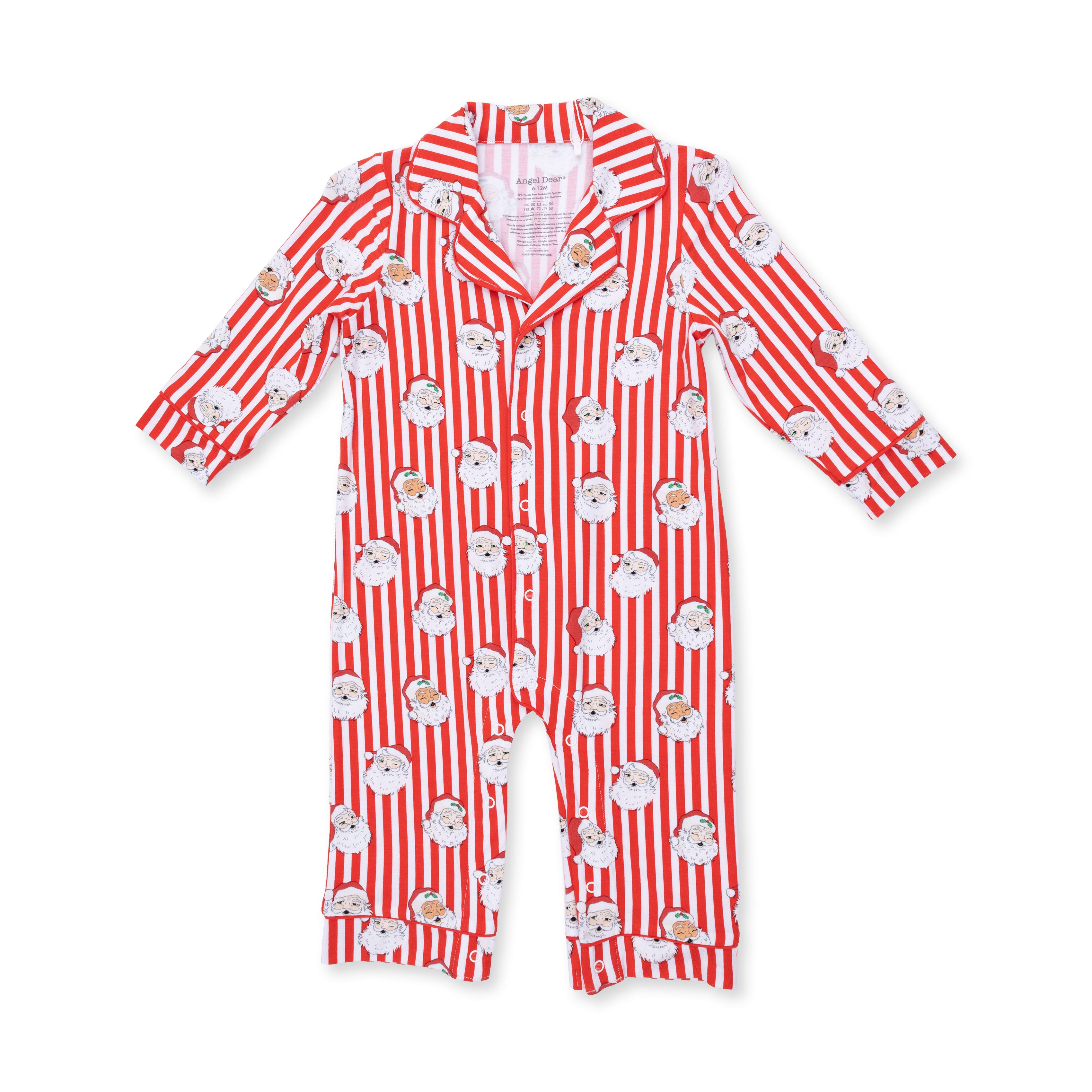 Angel Dear Romper | Vintage Santa Stripe