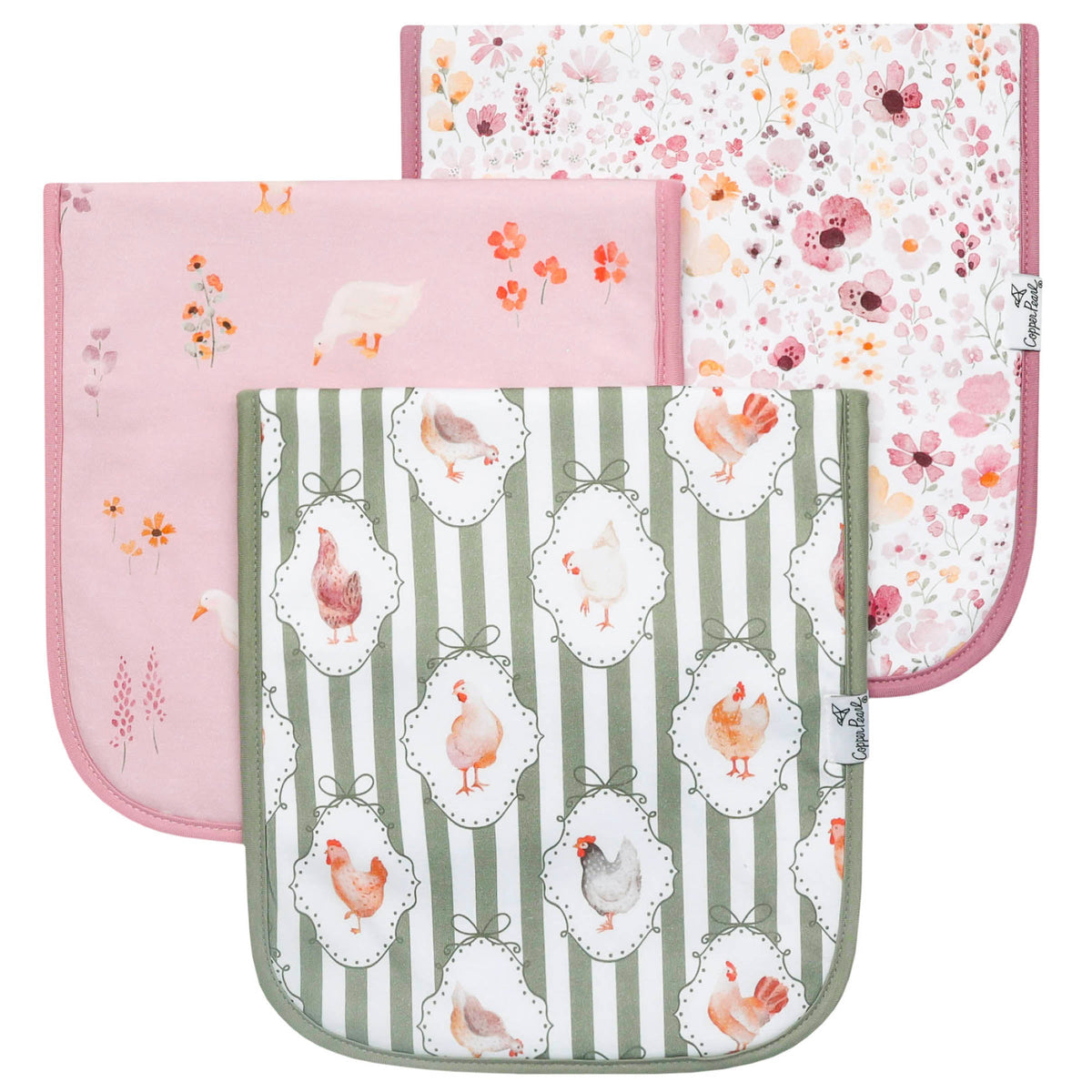 Copper Pearl Burp Cloth Set | Gigi
