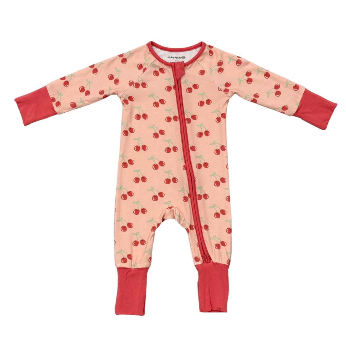 Babysprouts Zip Romper | Cherries